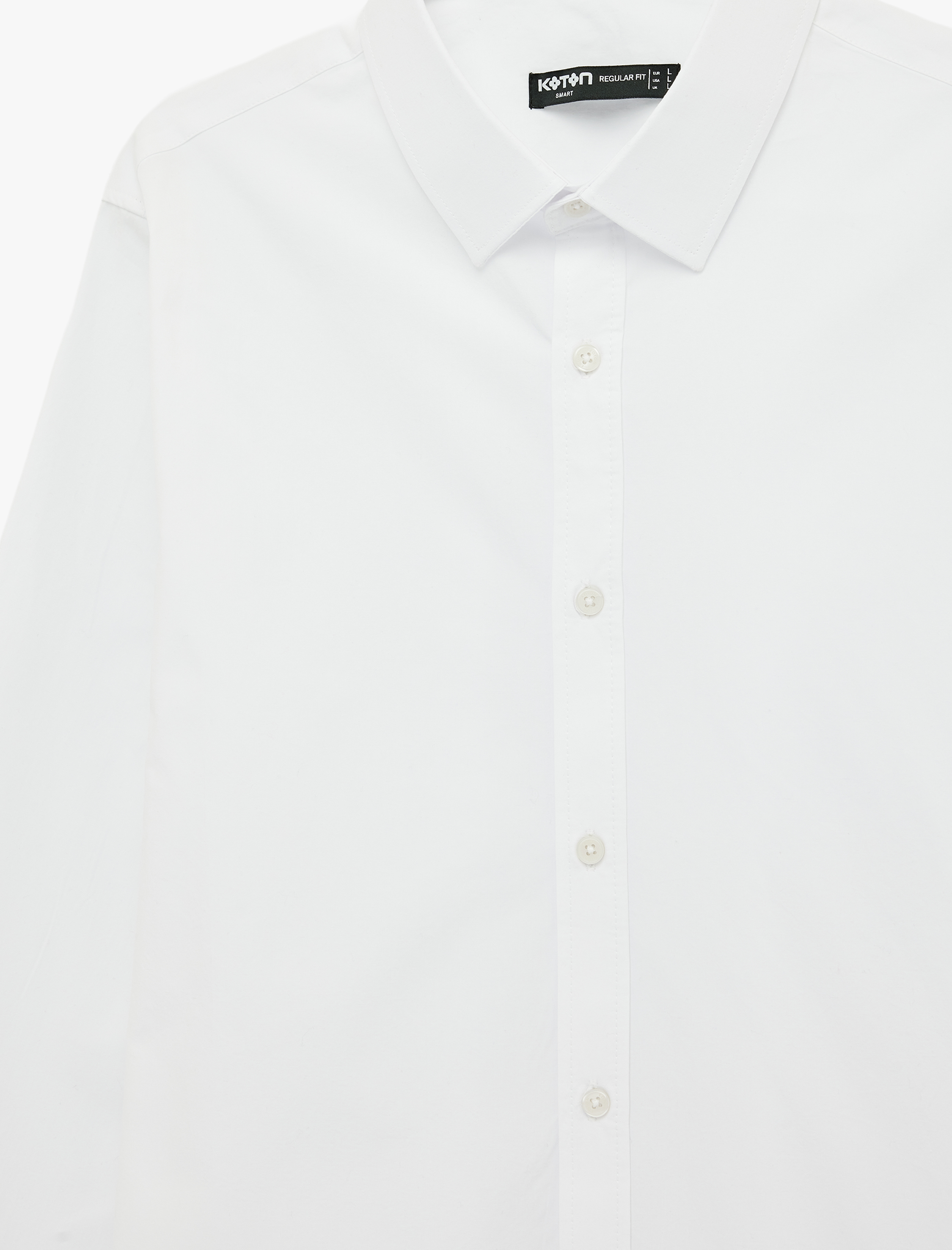   Regular Fit Pamuklu Klasik Yaka Uzun Kollu Gömlek