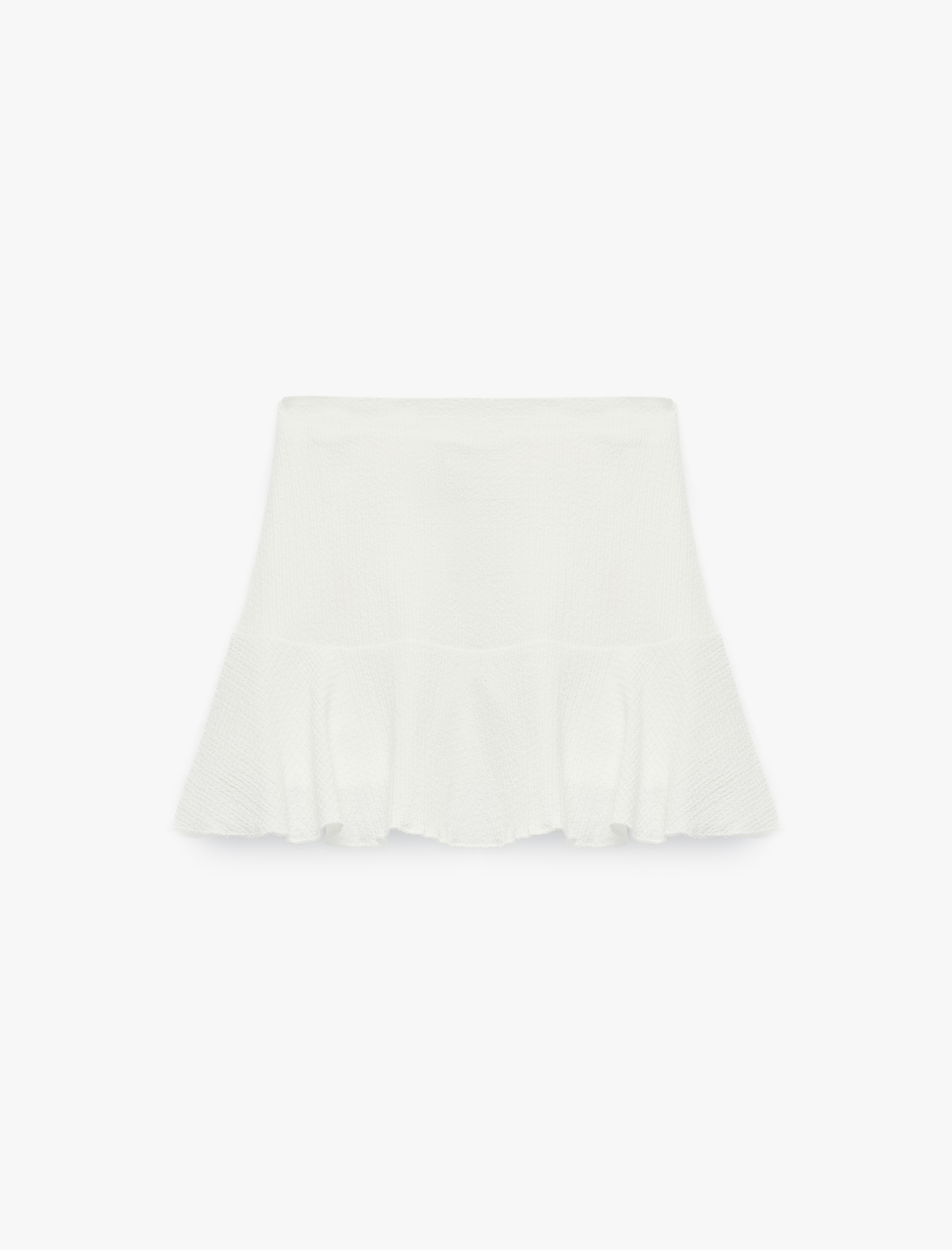  Kız Çocuk Beli Kuşaklı Fırfır Detaylı Pileli Şort Etek