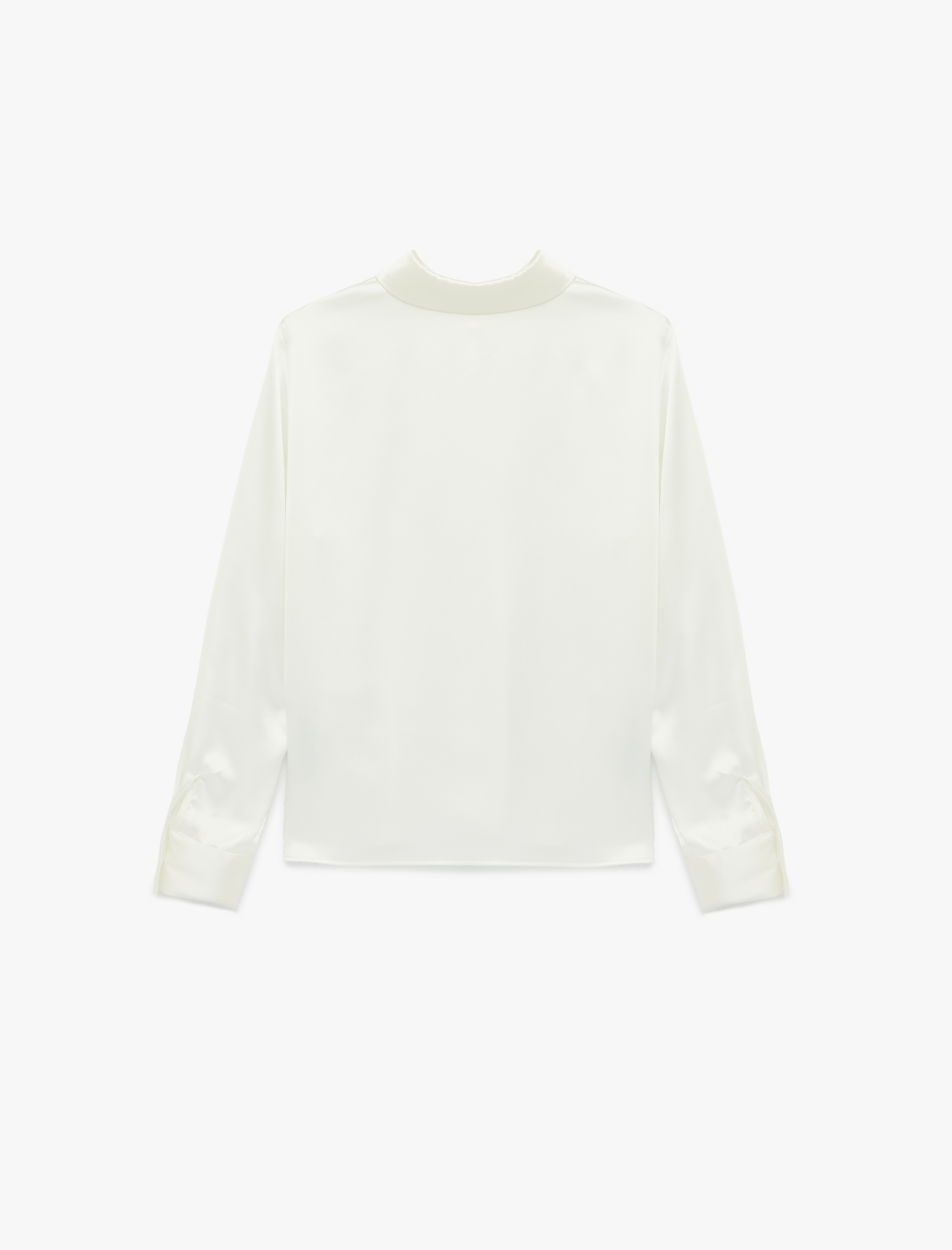   Regular Fit Uzun Kollu Düğmeli Saten Gömlek