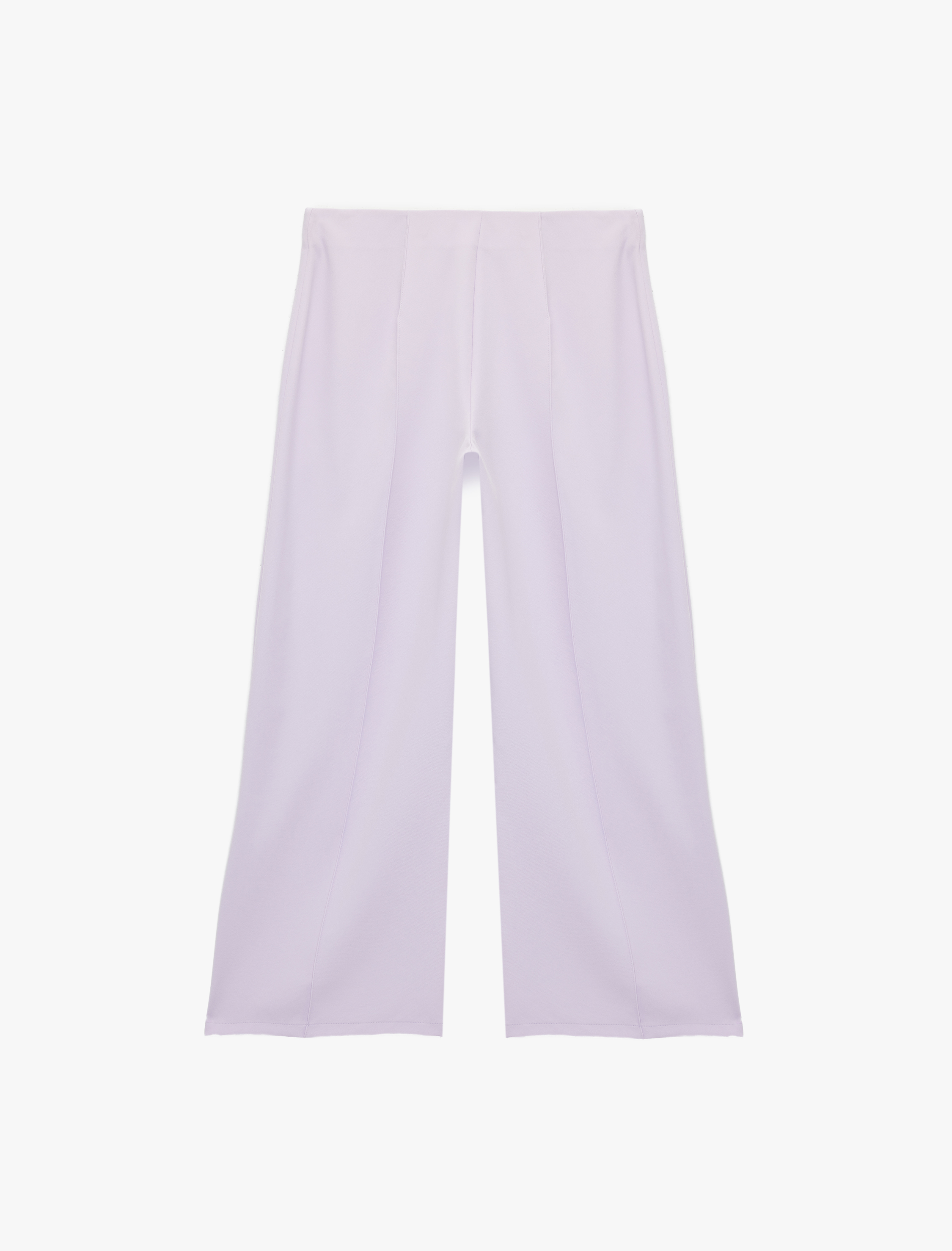   Krep Kumaş Düz Geniş Paça Palazzo Pantolon