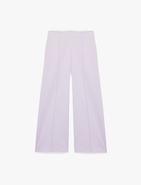 Krep Kumaş Düz Geniş Paça Palazzo Pantolon