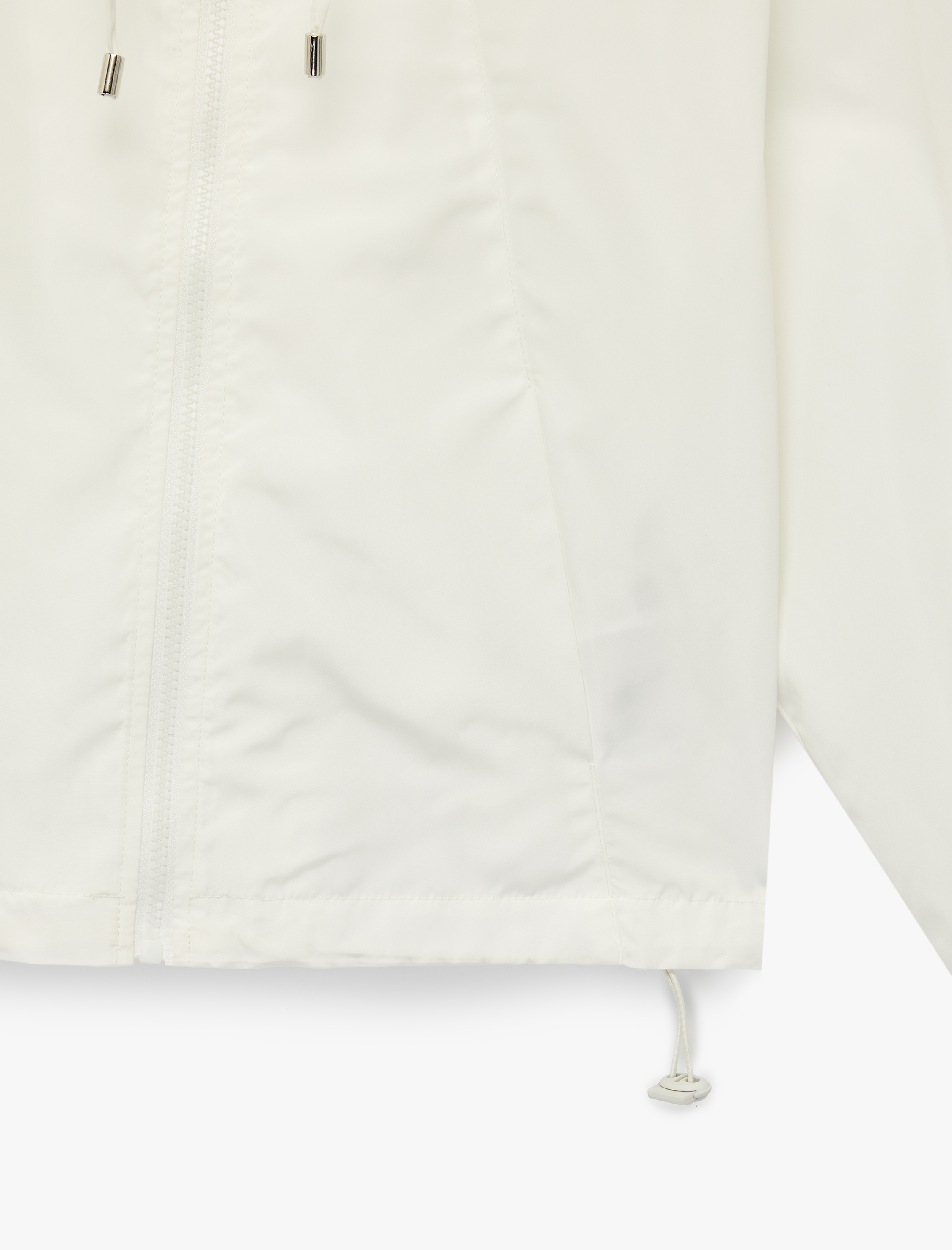   Kapüşonlu Uzun Kollu Cep Detaylı Rahat Kalıp Fermuarlı Ceket