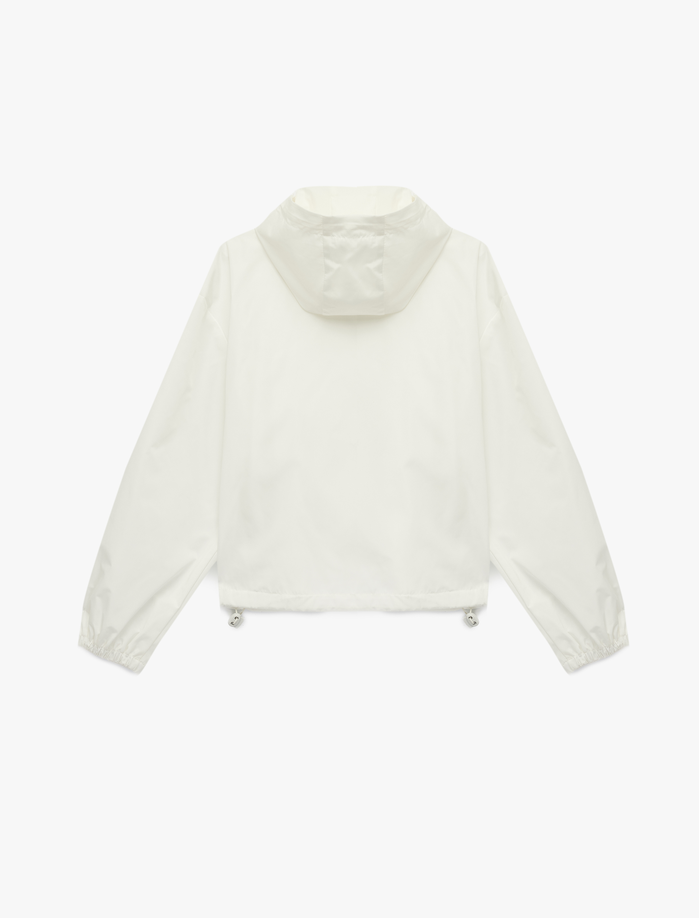   Kapüşonlu Uzun Kollu Cep Detaylı Rahat Kalıp Fermuarlı Ceket