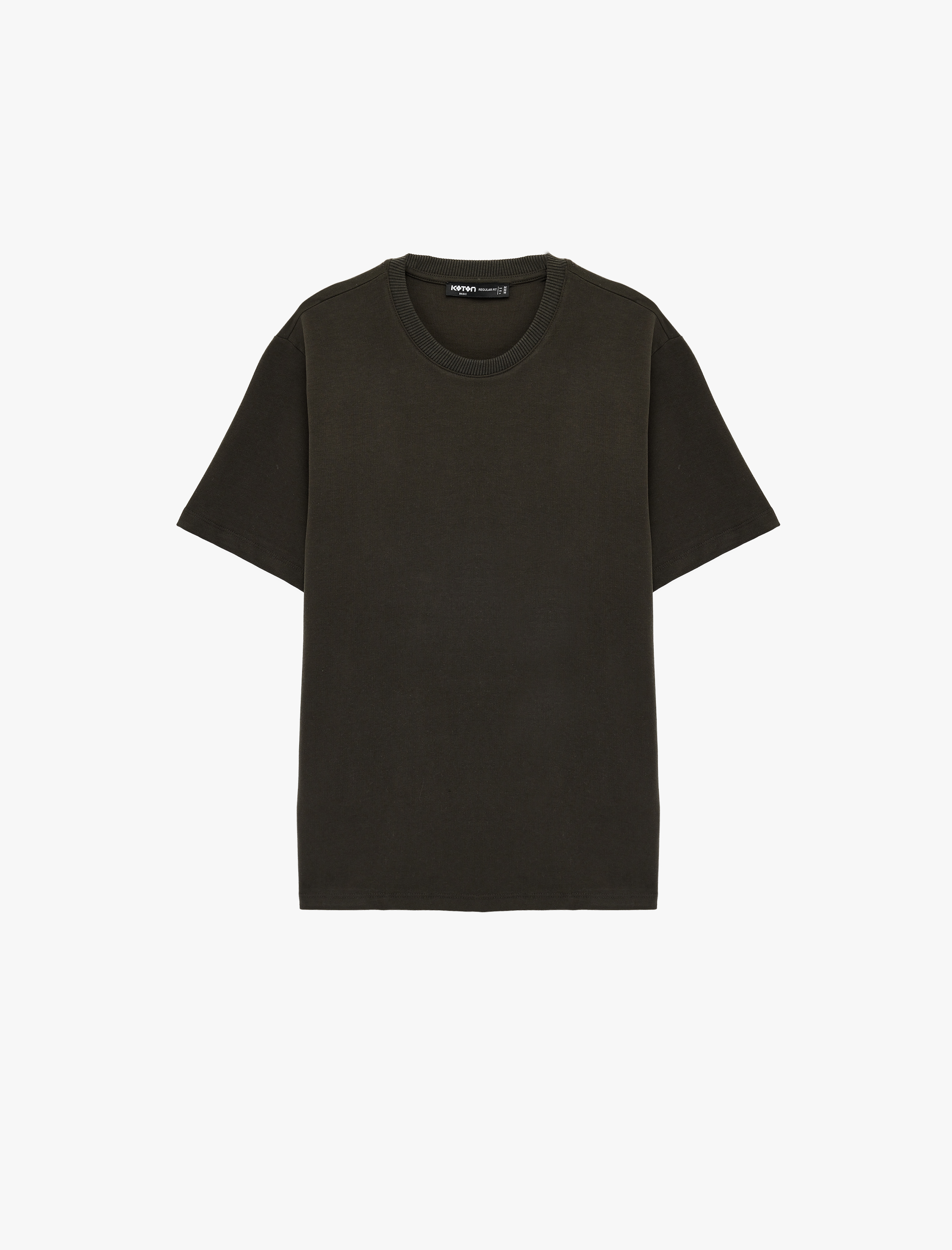   Pamuklu Regular Fit Kısa Kollu Basic Bisiklet Yaka Tişört