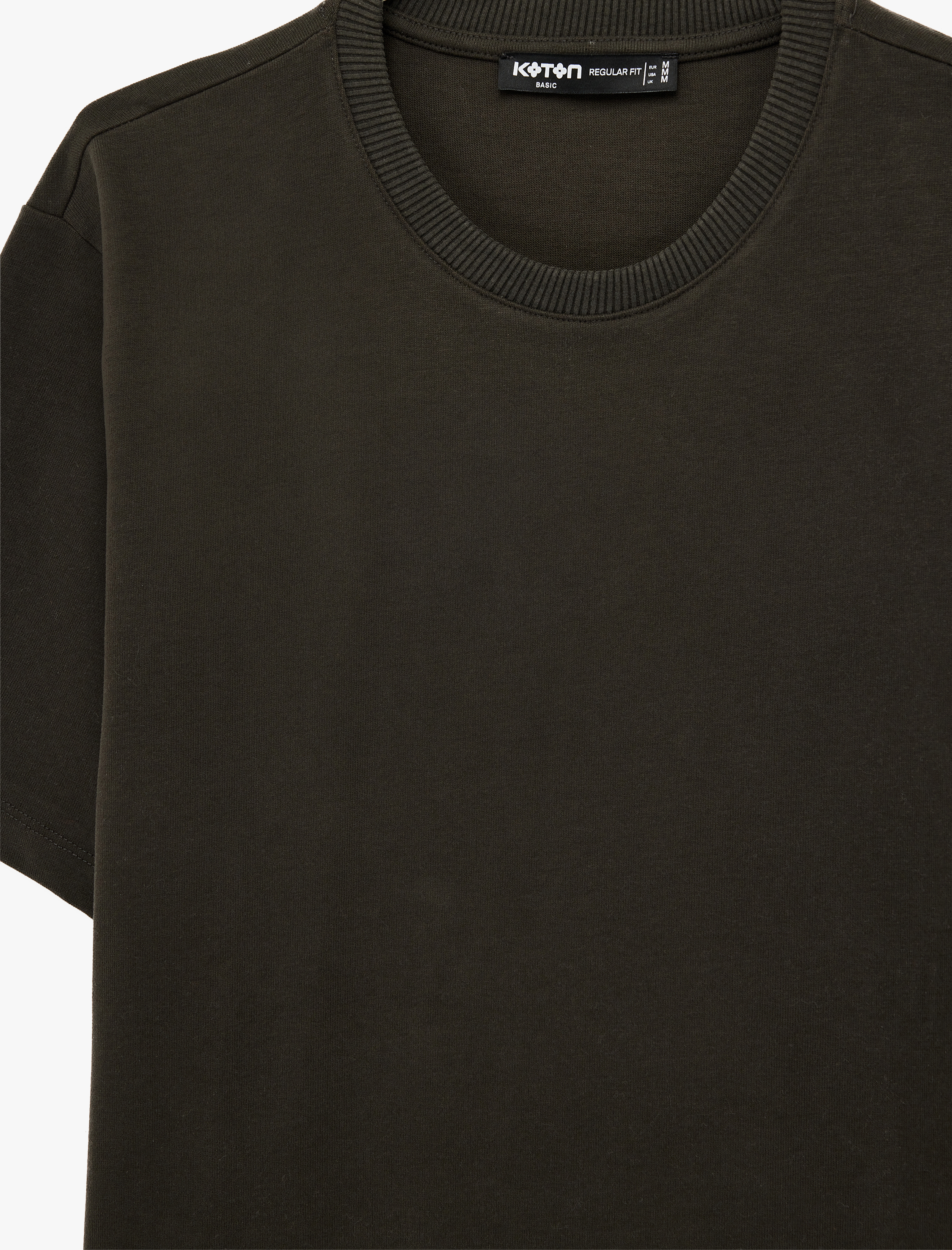   Pamuklu Regular Fit Kısa Kollu Basic Bisiklet Yaka Tişört