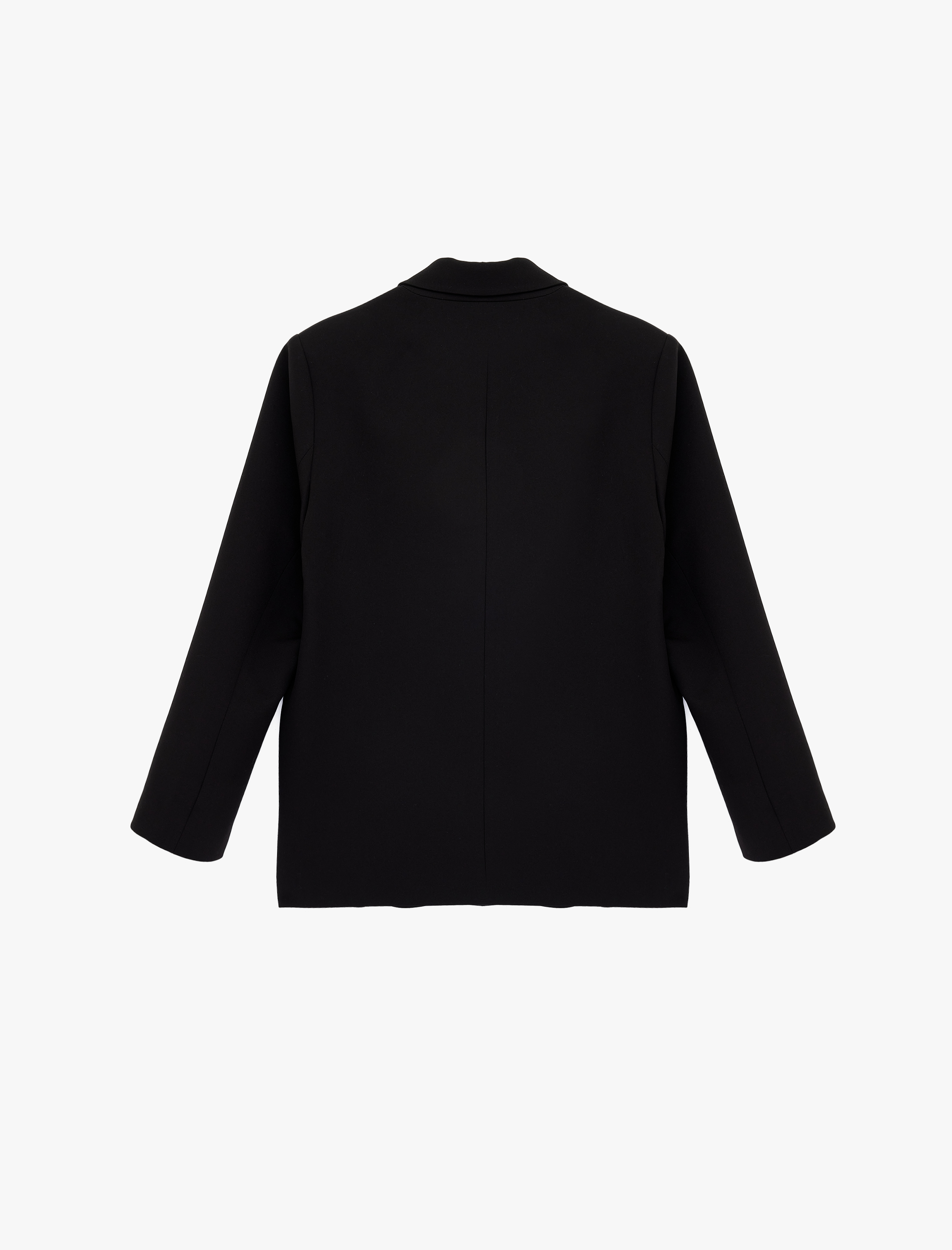   Cep Detaylı Düğmeli Kruvaze Yaka Oversize Blazer Ceket