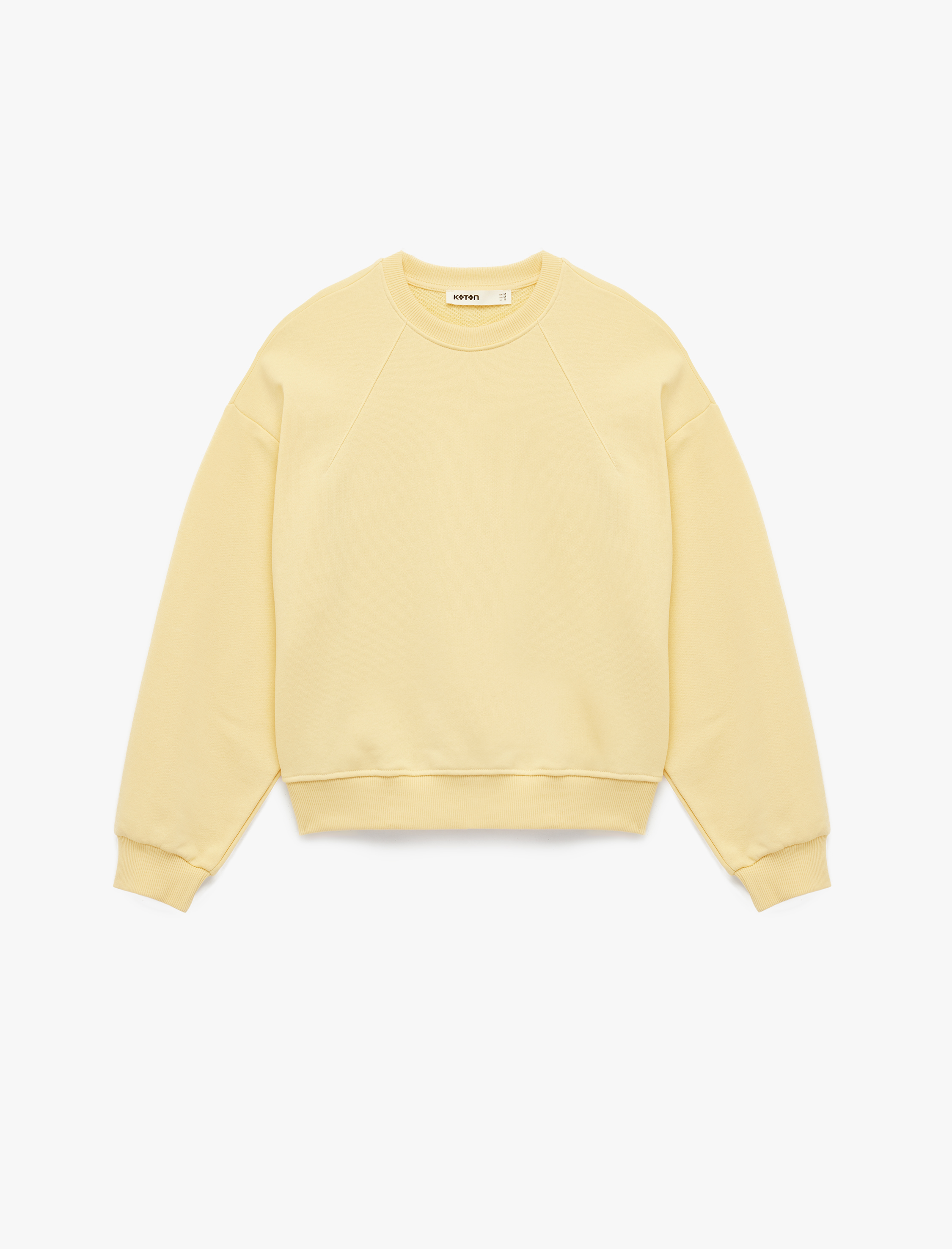   Uzun Kollu Bisiklet Yaka Üç İplik Sweatshirt