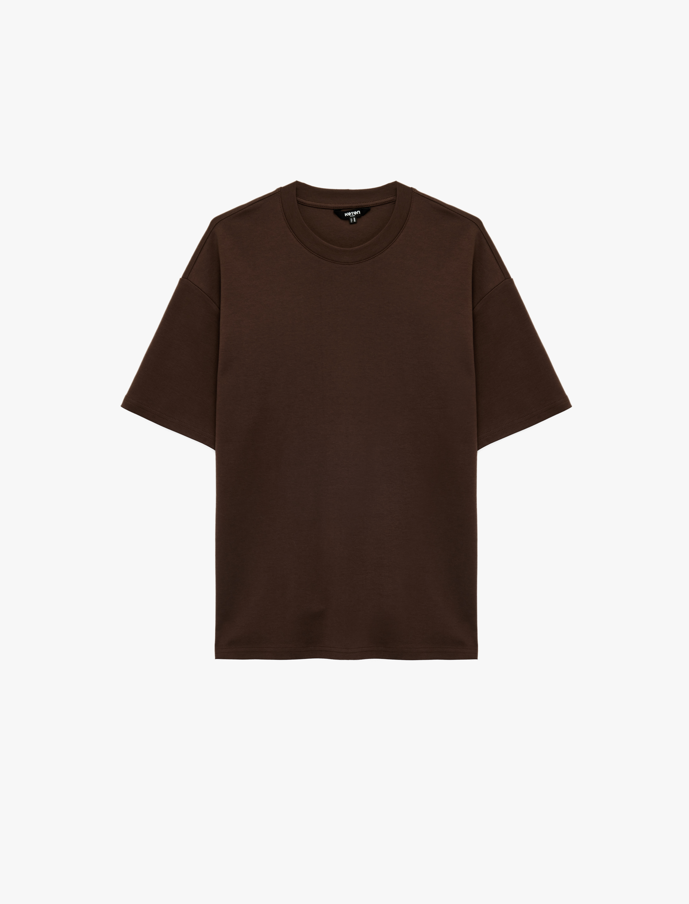   Regular Fit Kısa Kollu Bisiklet Yaka Pamuklu Basic Spor Tişört