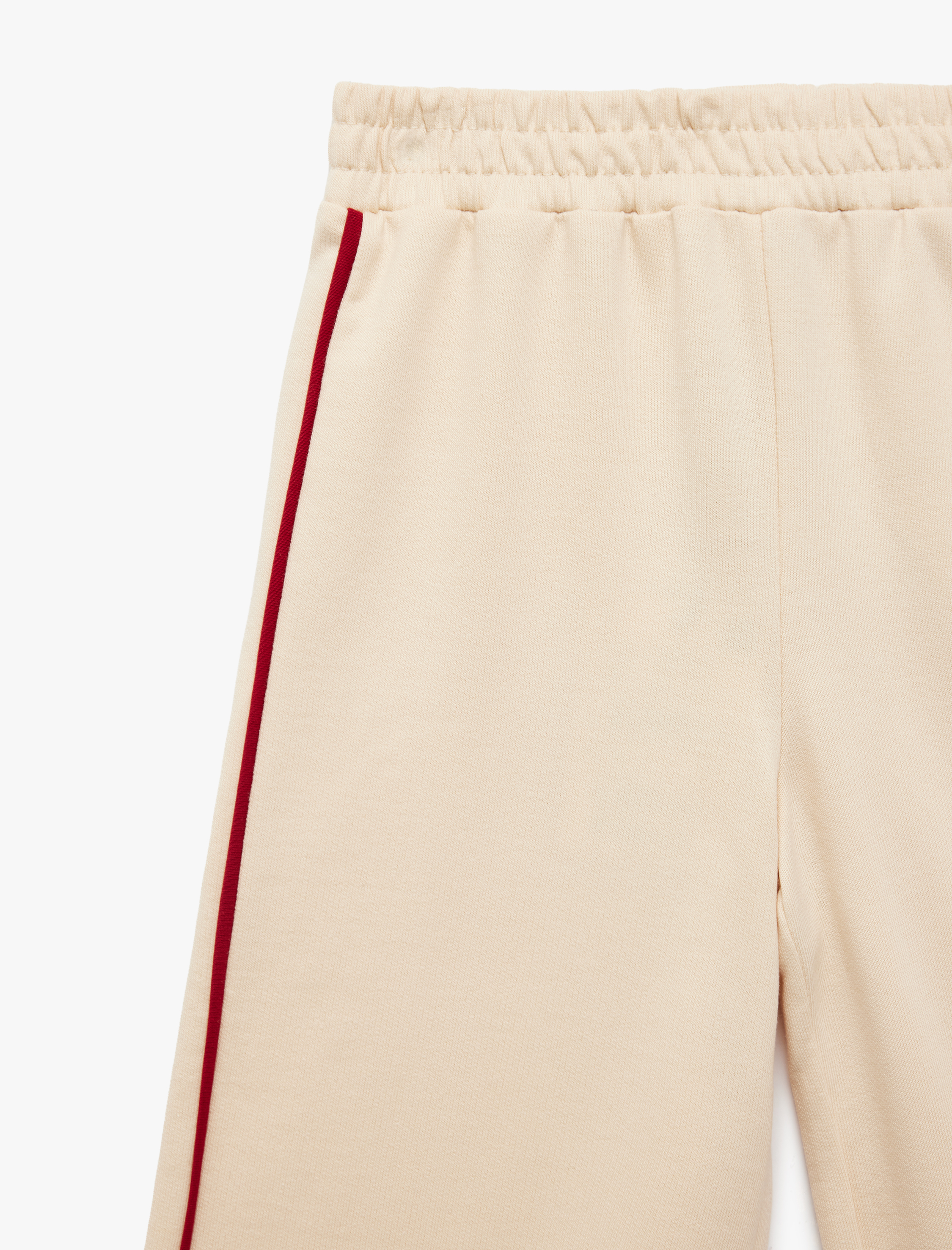  Kız Bebek Pamuklu Şardonlu Biyeli Geniş Paça Eşofman Altı