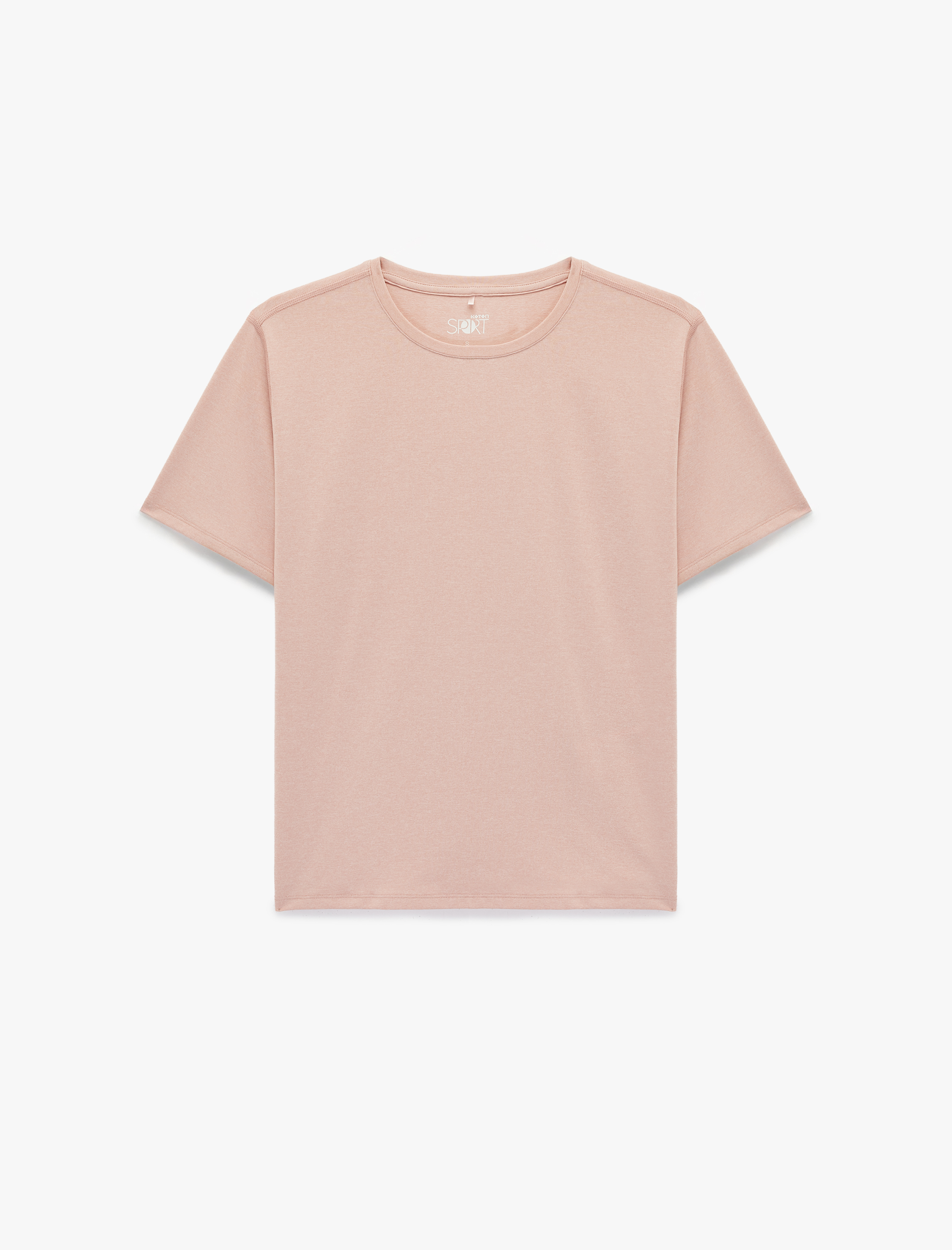   Kısa Kollu Bisiklet Yaka Oversize Spor Tişört