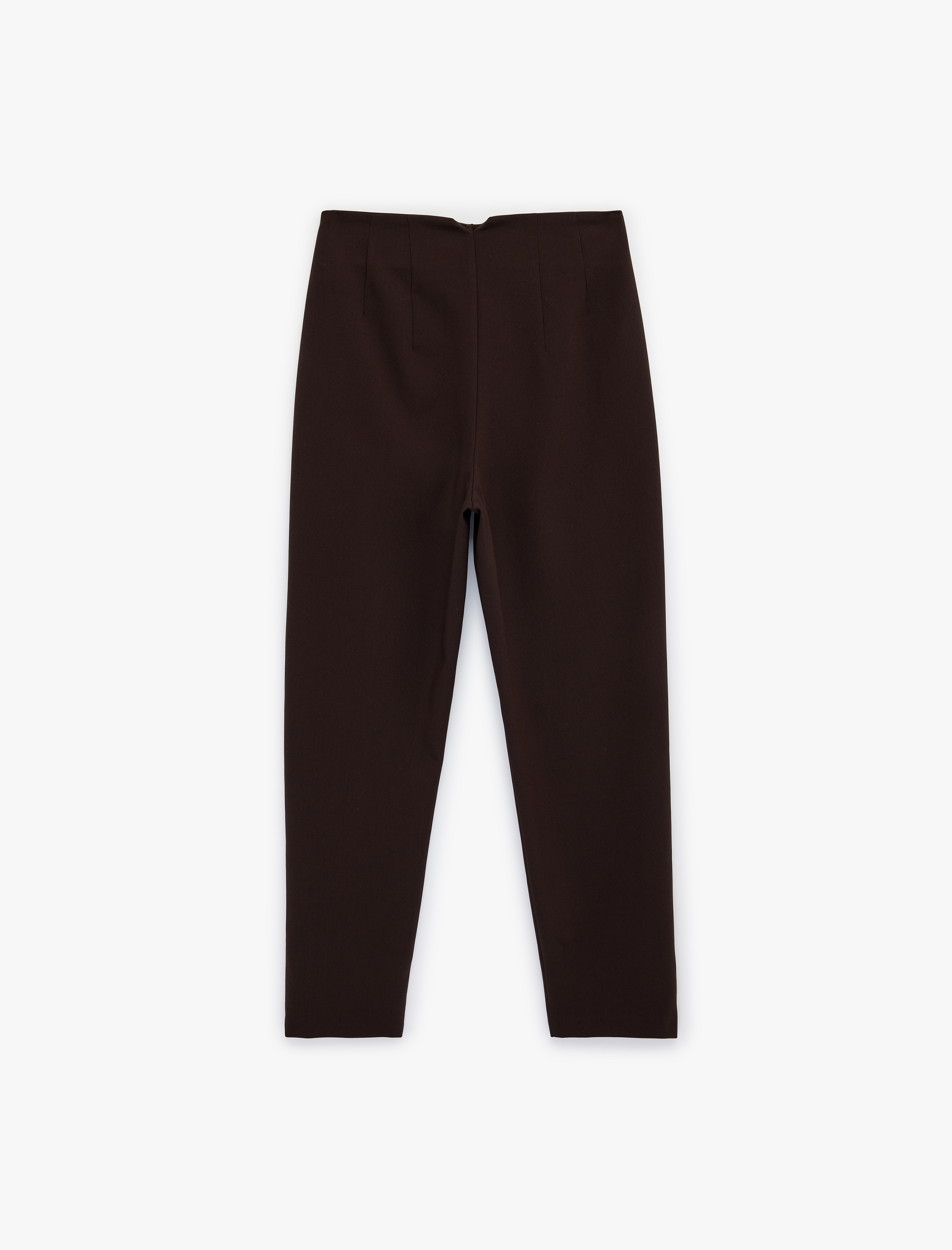   Viskon Karışımlı Ekstra Yüksek Bel Slim Fit Cigarette Pantolon