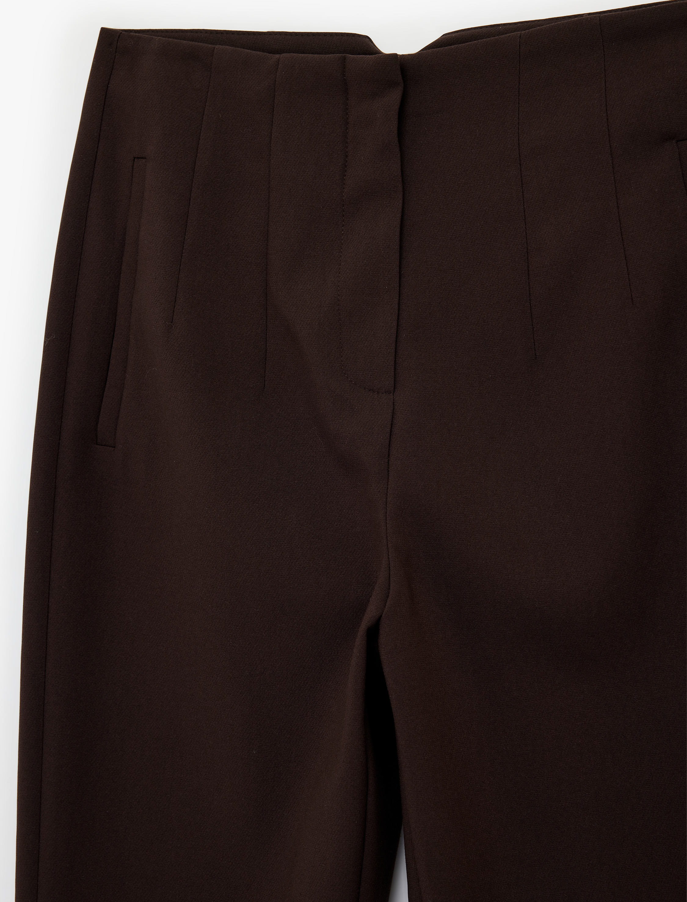   Viskon Karışımlı Ekstra Yüksek Bel Slim Fit Cigarette Pantolon