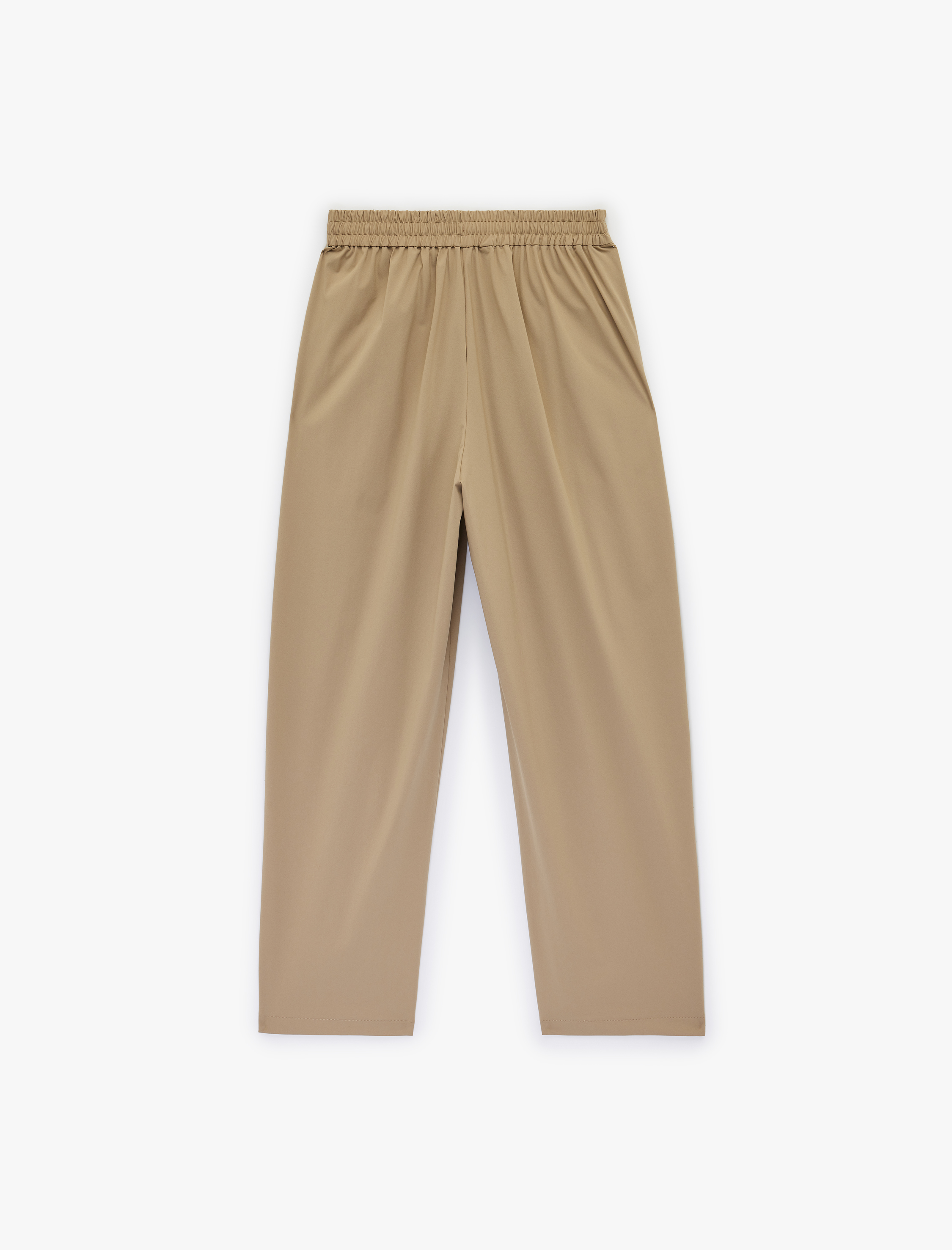   Yüksek Bel Pileli Cepli Geniş Paça Spor Paraşüt Eşofman Altı