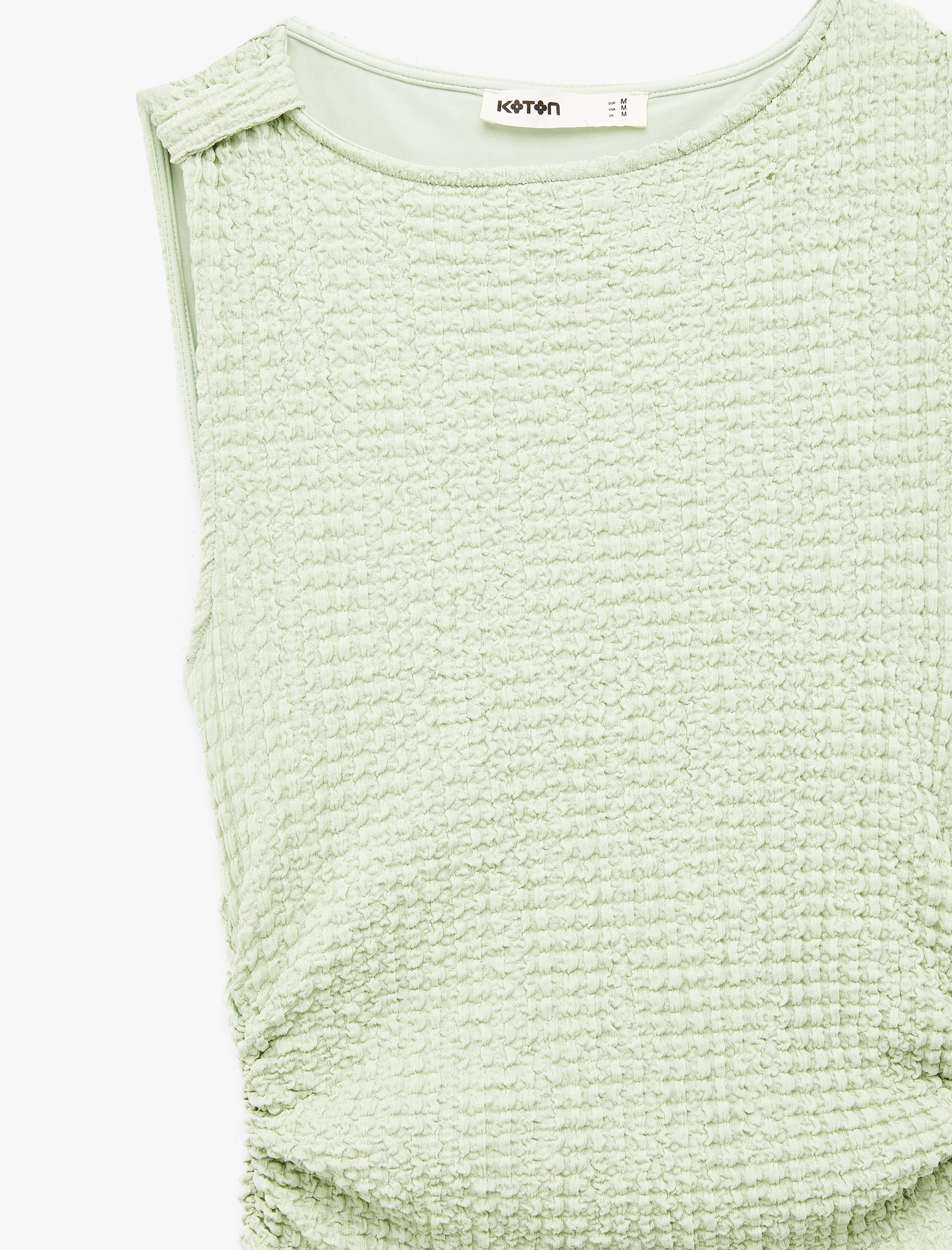   Bürümcük Kumaş Drapeli Kayık Yaka Kolsuz Slim Fit Uzun Kalem Elbise