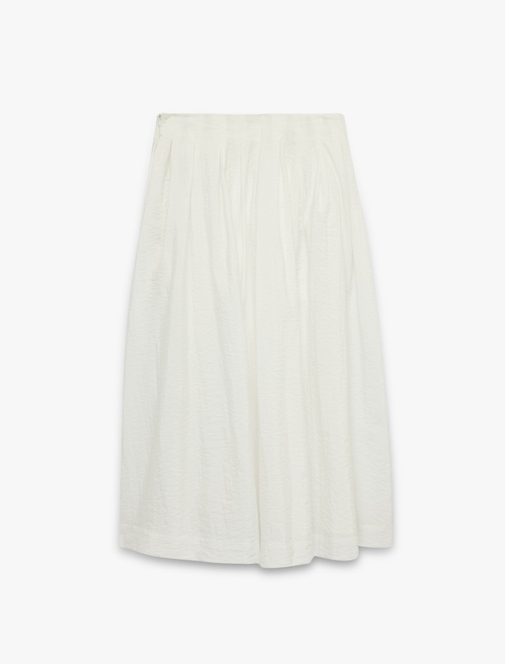  Bol Kesim Midi Boy Paraşüt Etek