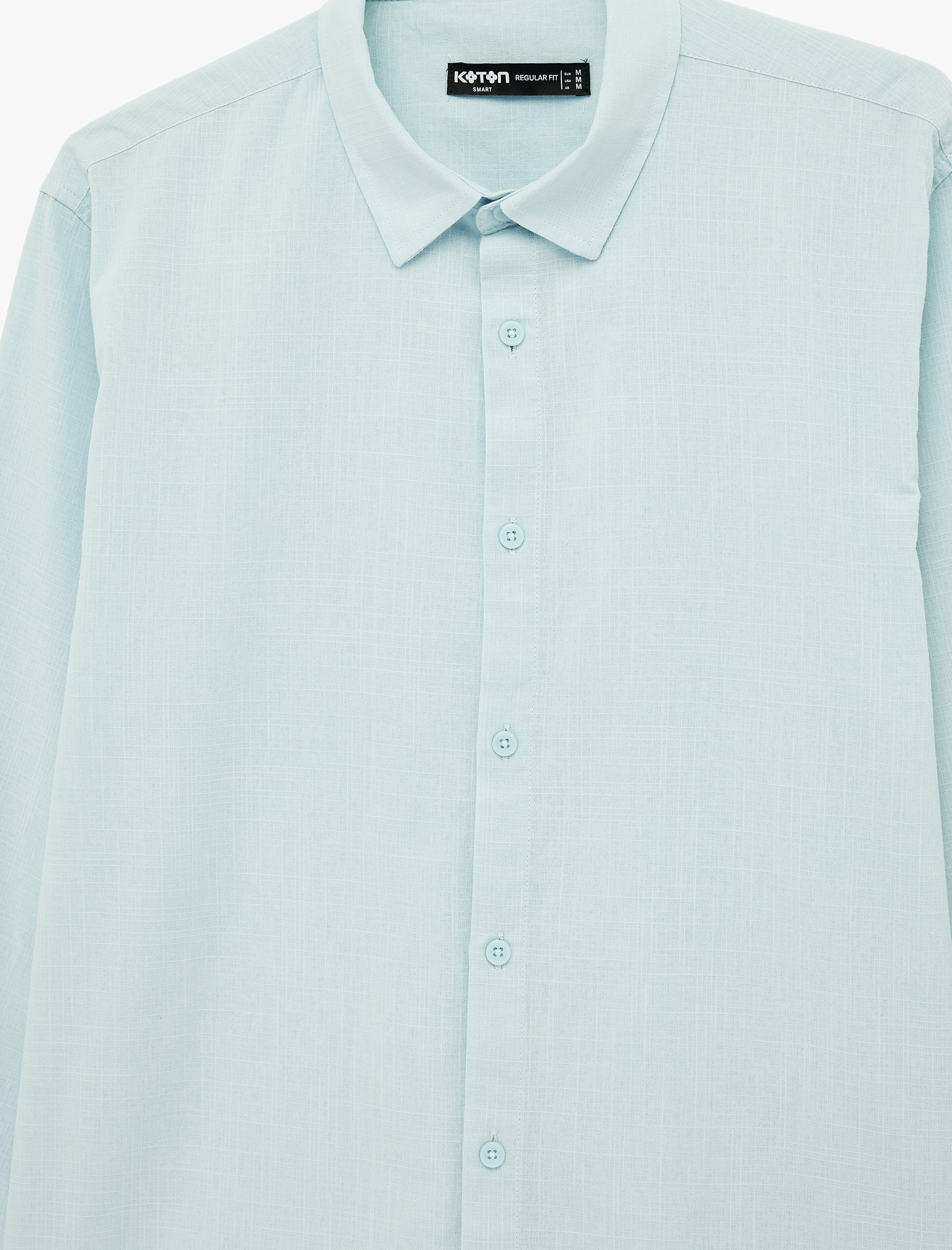   Regular Fit Klasik Yaka Pamuklu Uzun Kollu Gömlek