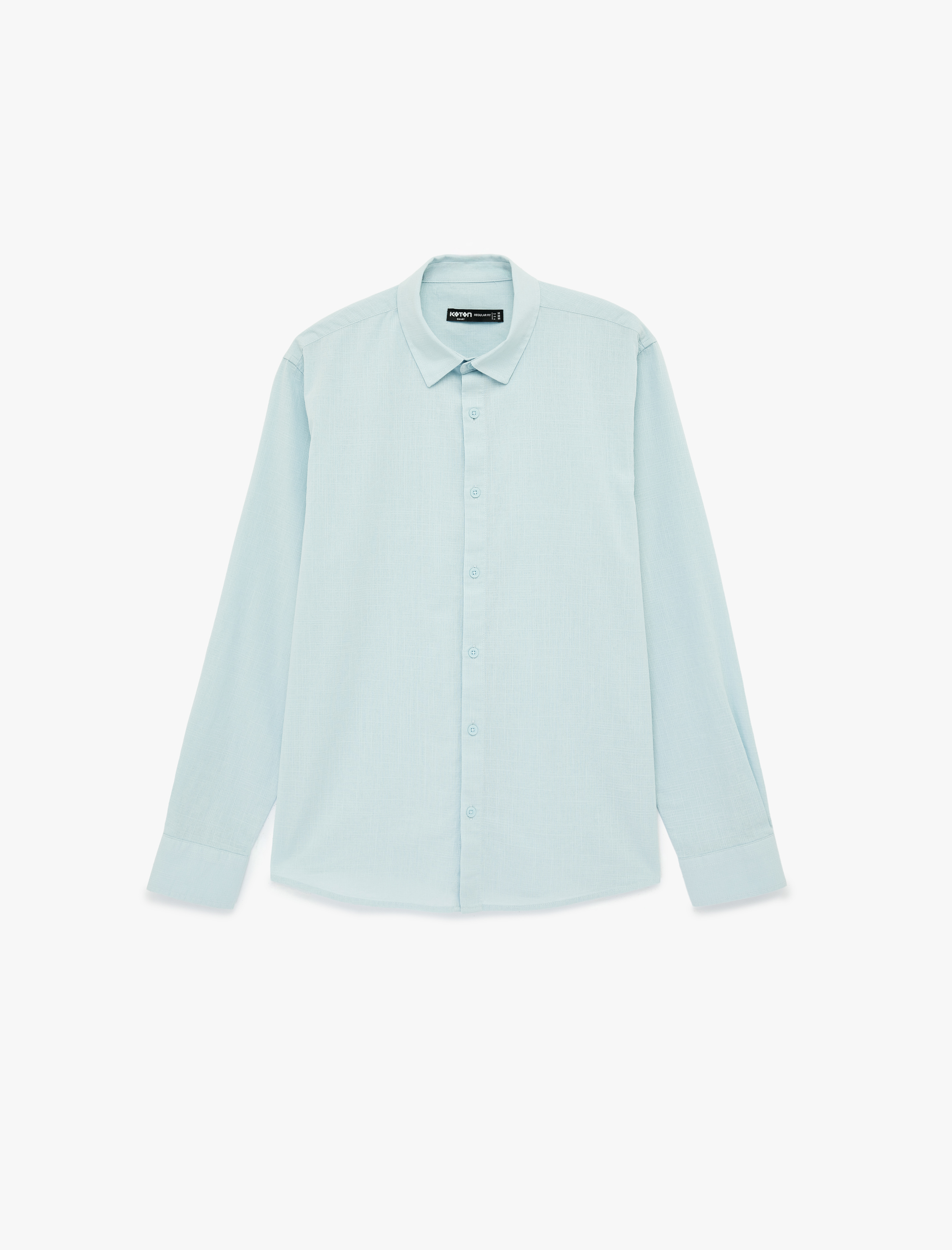   Regular Fit Klasik Yaka Pamuklu Uzun Kollu Gömlek