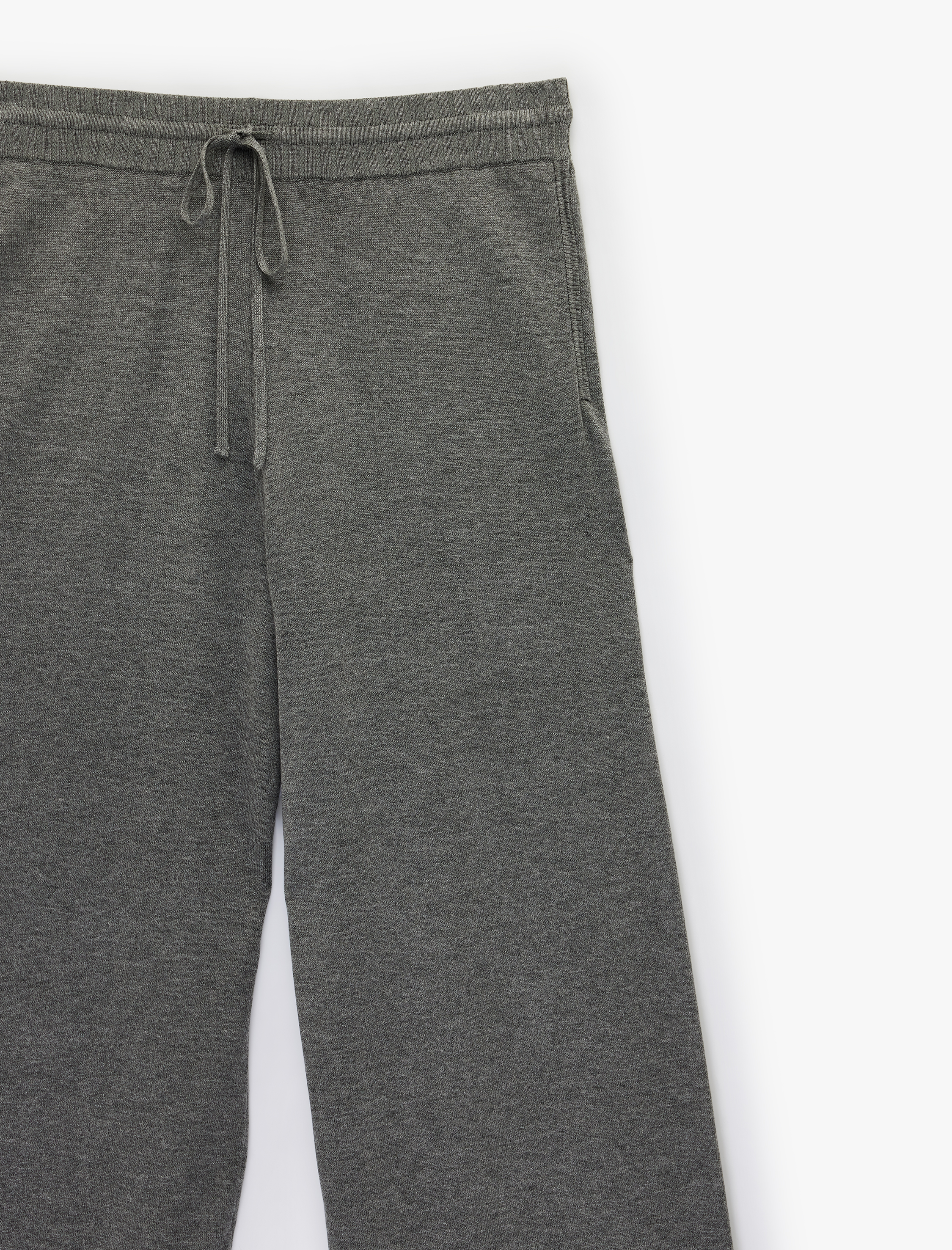   Cepli Yüksek Bel Bağcıklı Viskon Karışımlı Pantolon