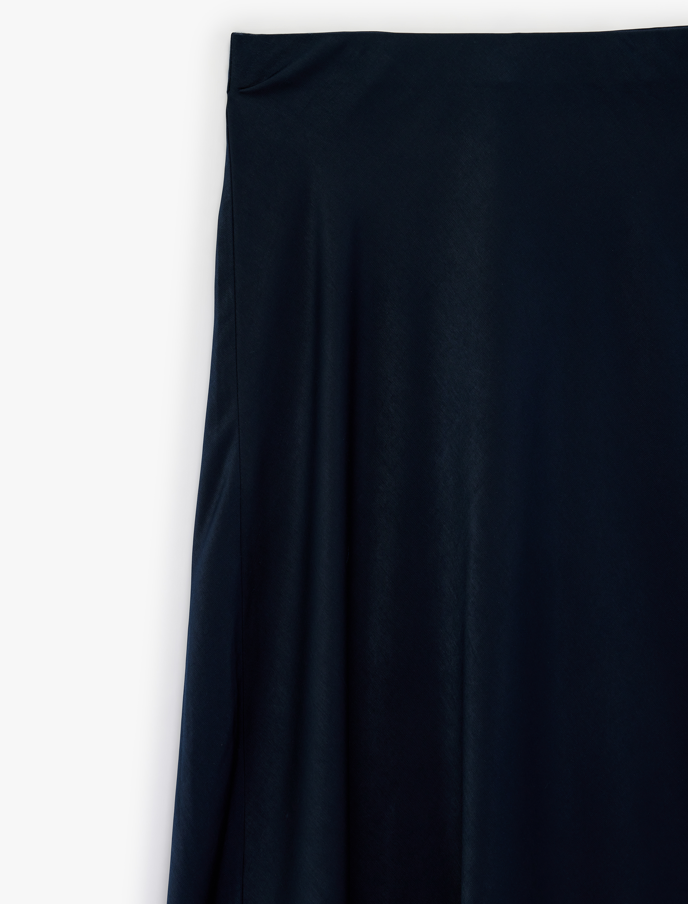   Standart Bel A Kesim Midi Saten Etek