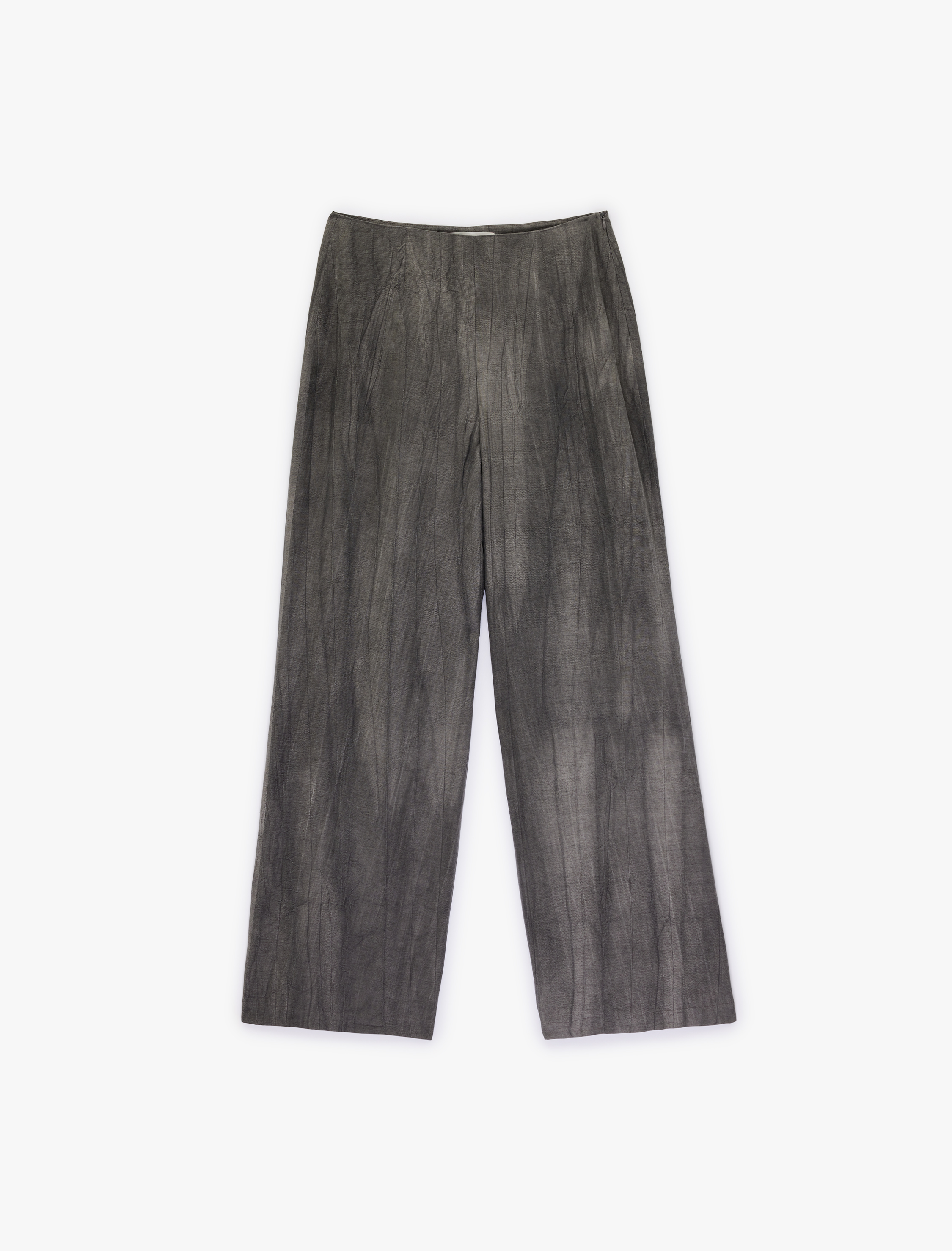   Yüksek Bel İspanyol Paça Keten Karışımlı Pantolon