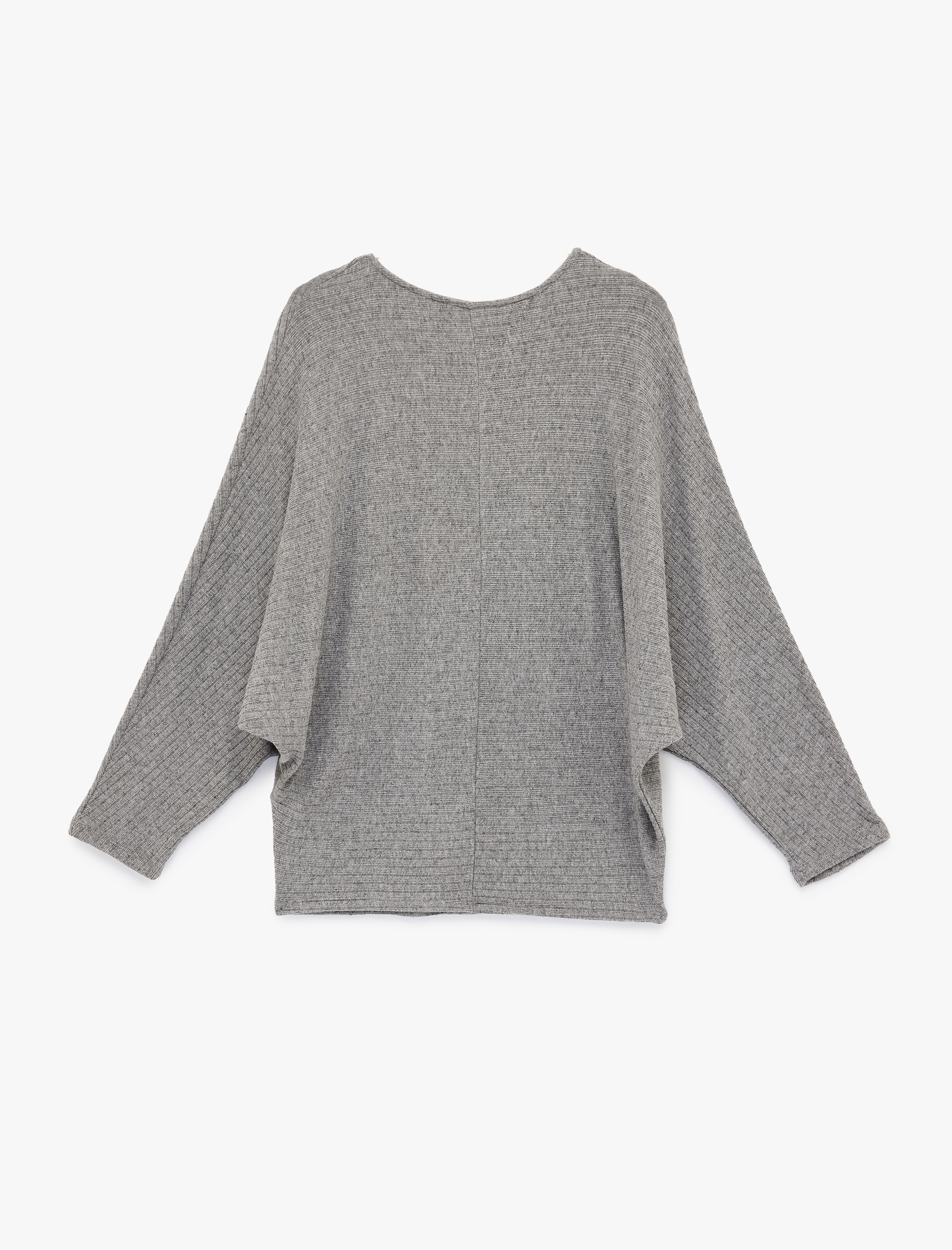   Regular Fit Uzun Yarasa Kollu Bisiklet Yaka Sweatshirt