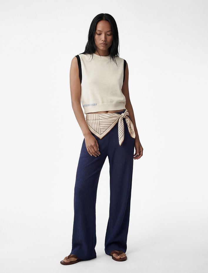  Viskon Karışımlı Klasik Kesim Slim Fit Pantolon