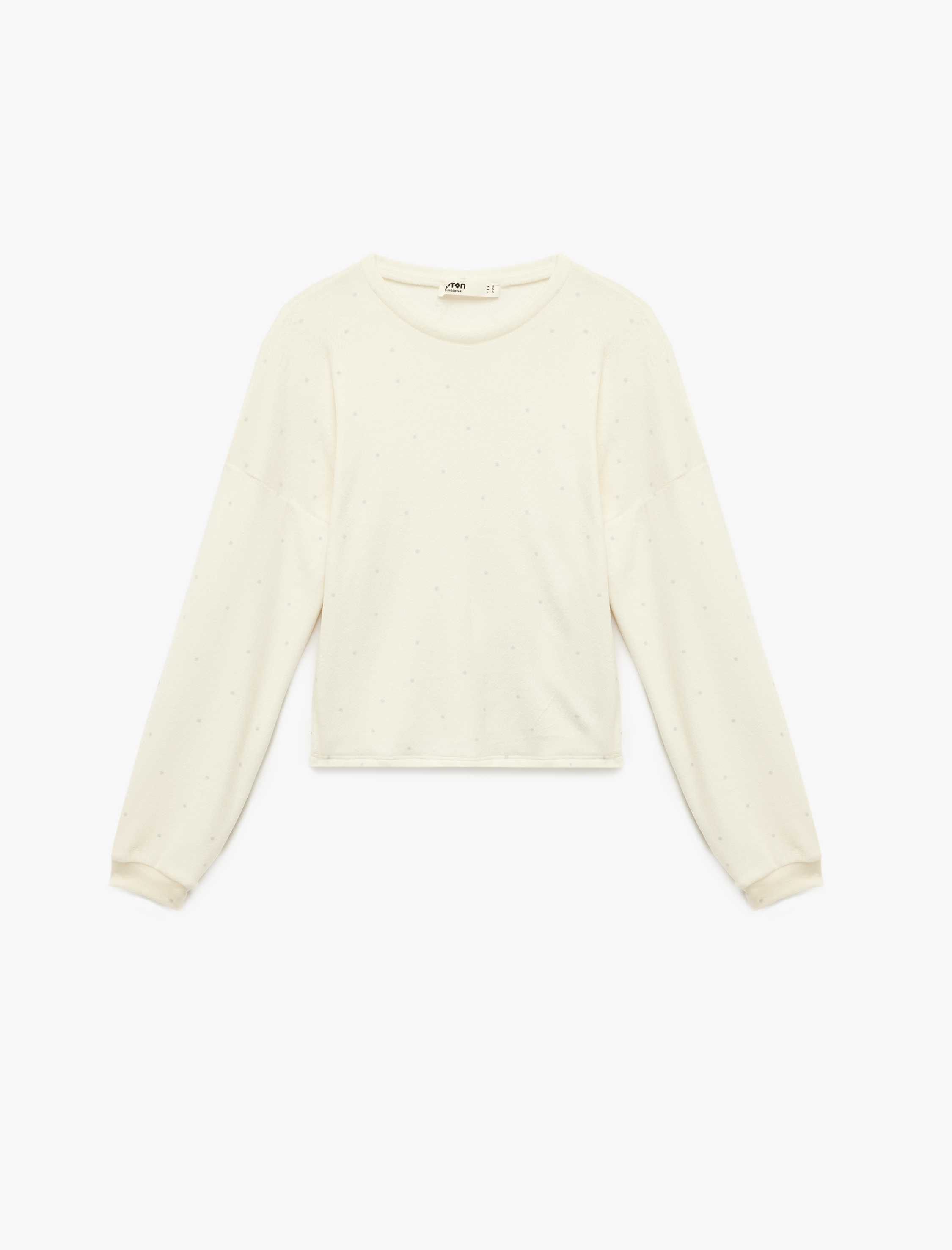   Uzun Kollu Bisiklet Yaka Rahat Kalıp Pijama Takımı