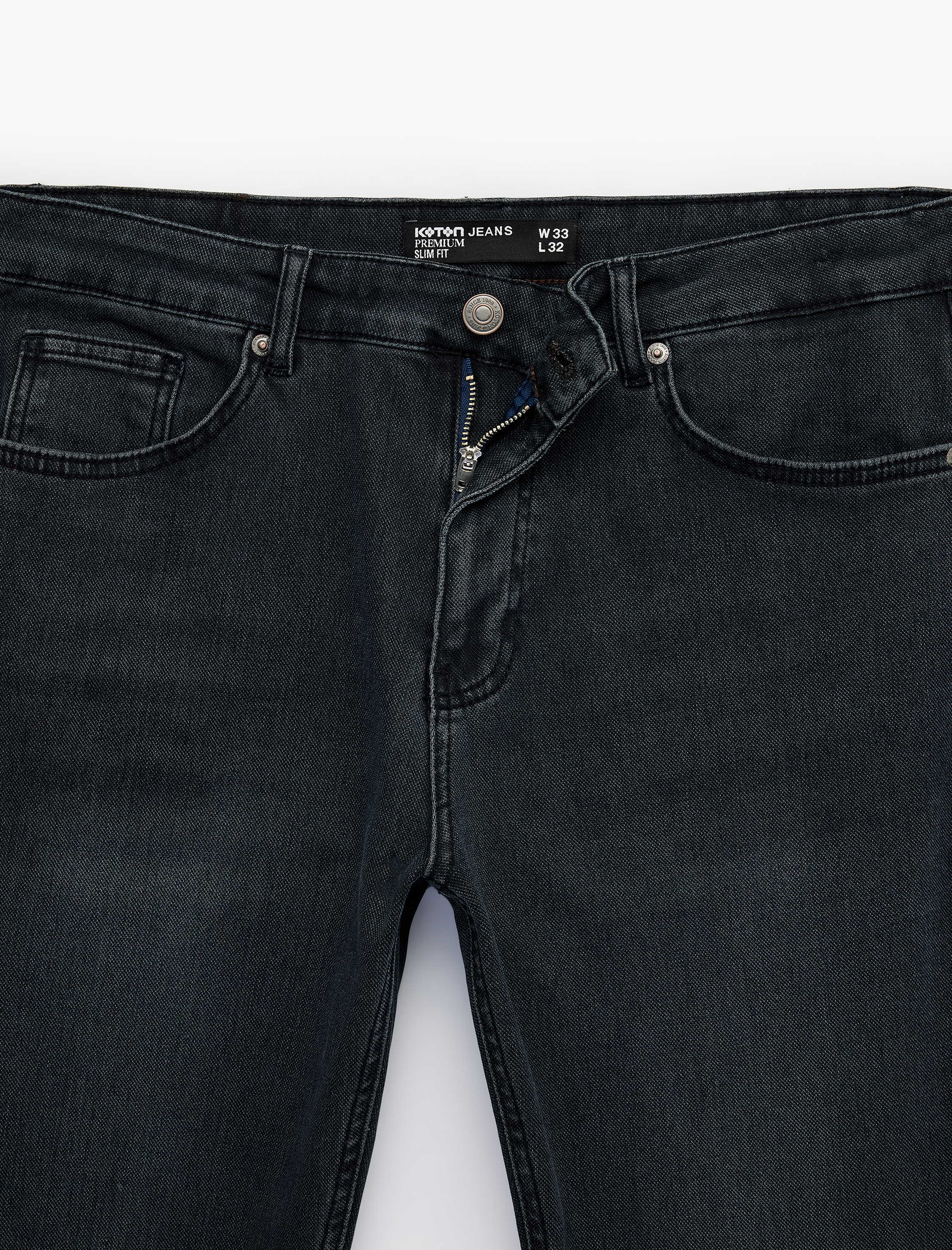   Normal Bel Cepli Pamuklu Slim Fit Jean Pantolon - Brad Jean
