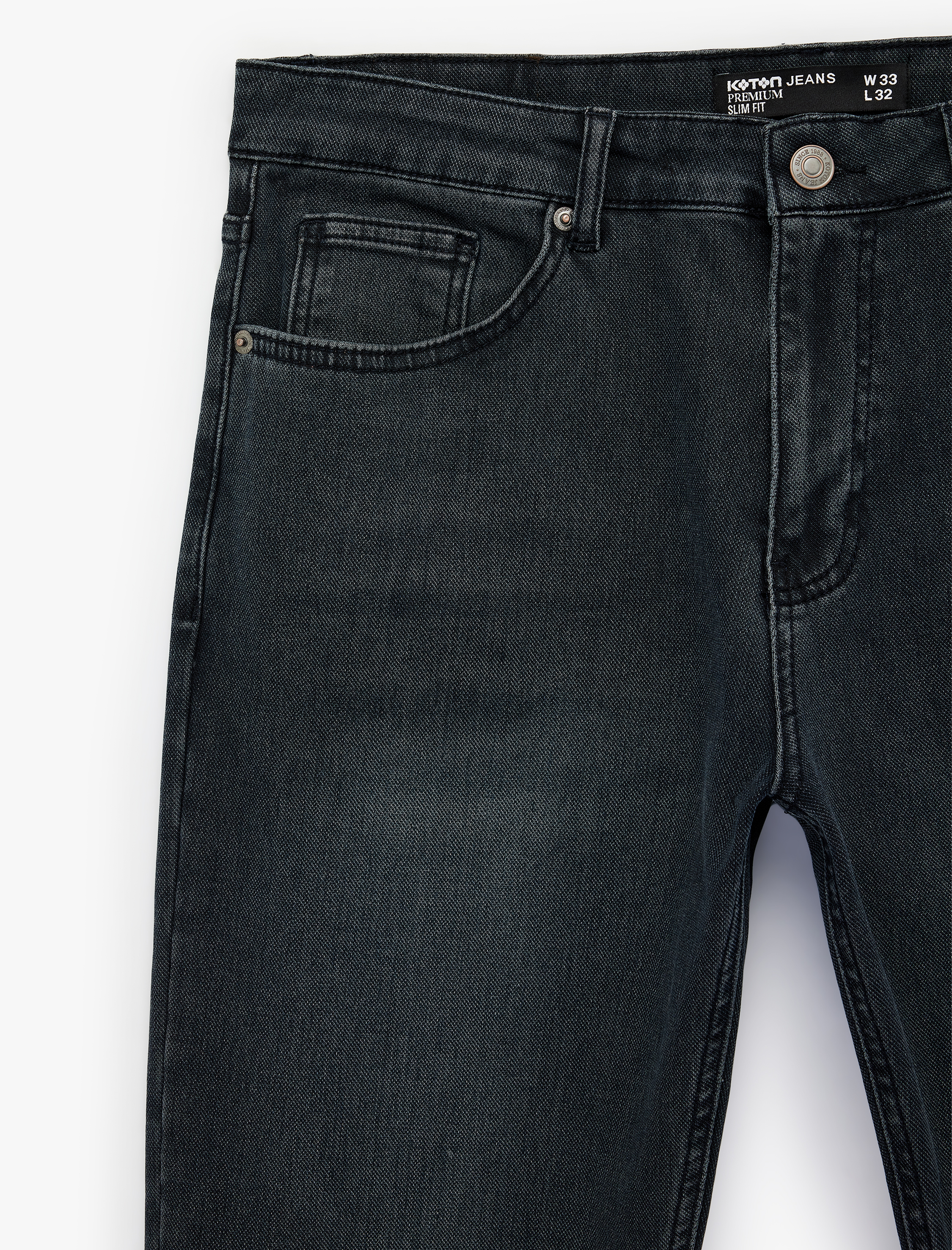   Normal Bel Cepli Pamuklu Slim Fit Jean Pantolon - Brad Jean