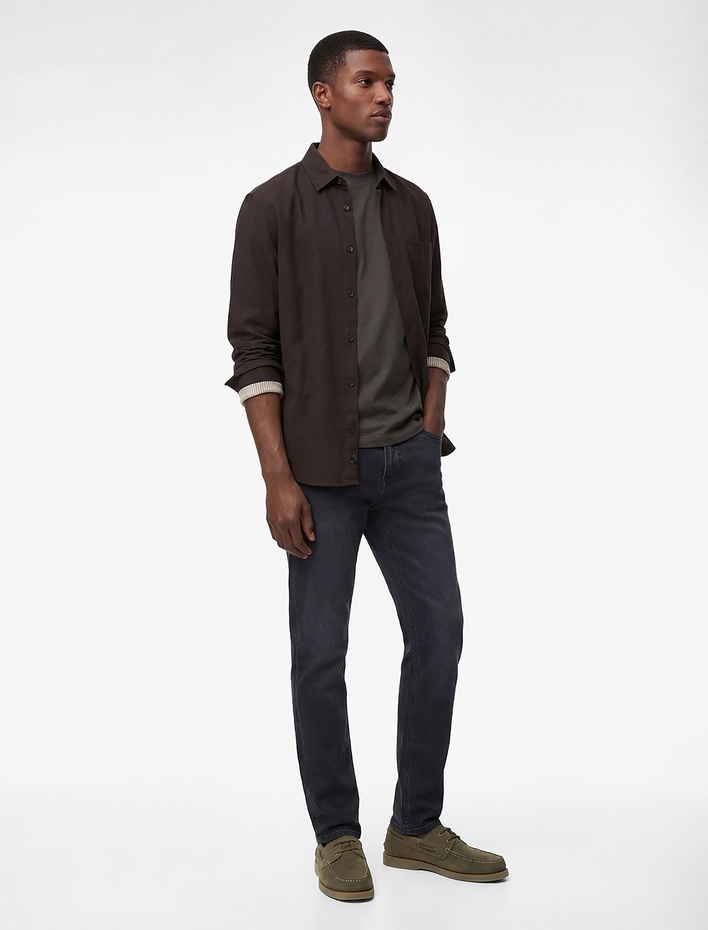  Normal Bel Cepli Pamuklu Slim Fit Jean Pantolon - Brad Jean