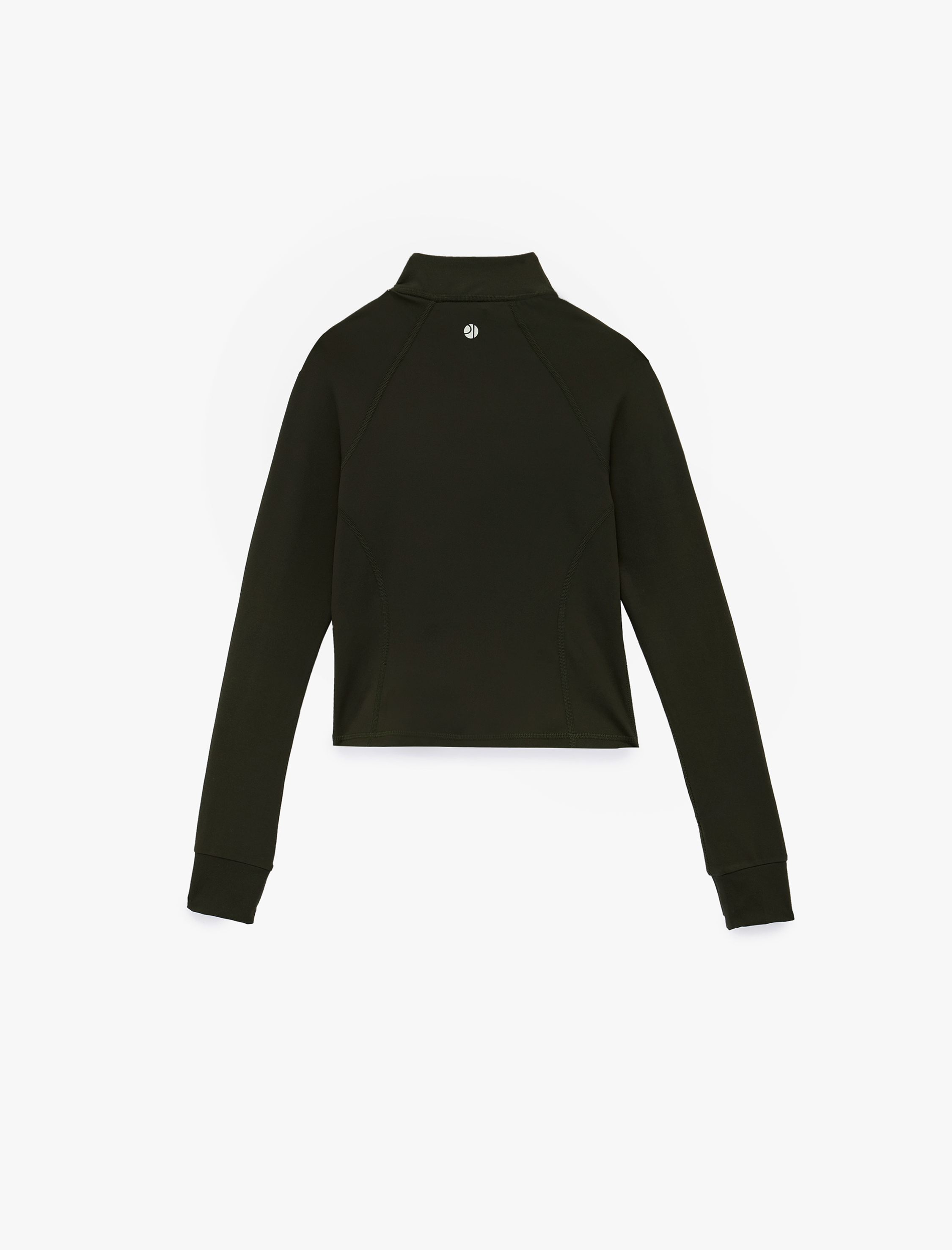   Slim Fit Uzun Kollu Fermuarlı Cep Detaylı Dik Yaka Spor Sweatshirt