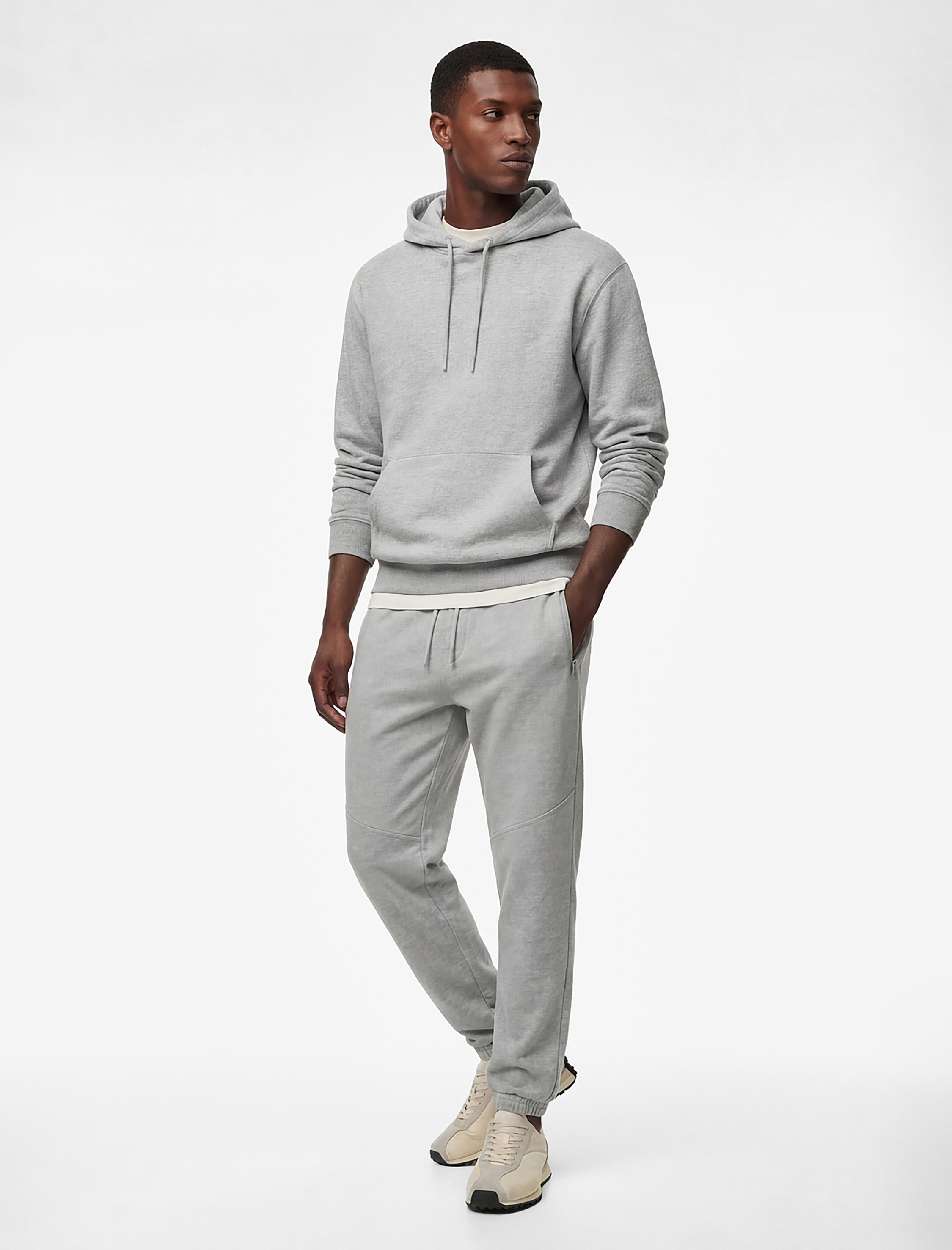   Beli Bağcıklı Fermuarlı Cepli Şardonlu Jogger Eşofman Altı