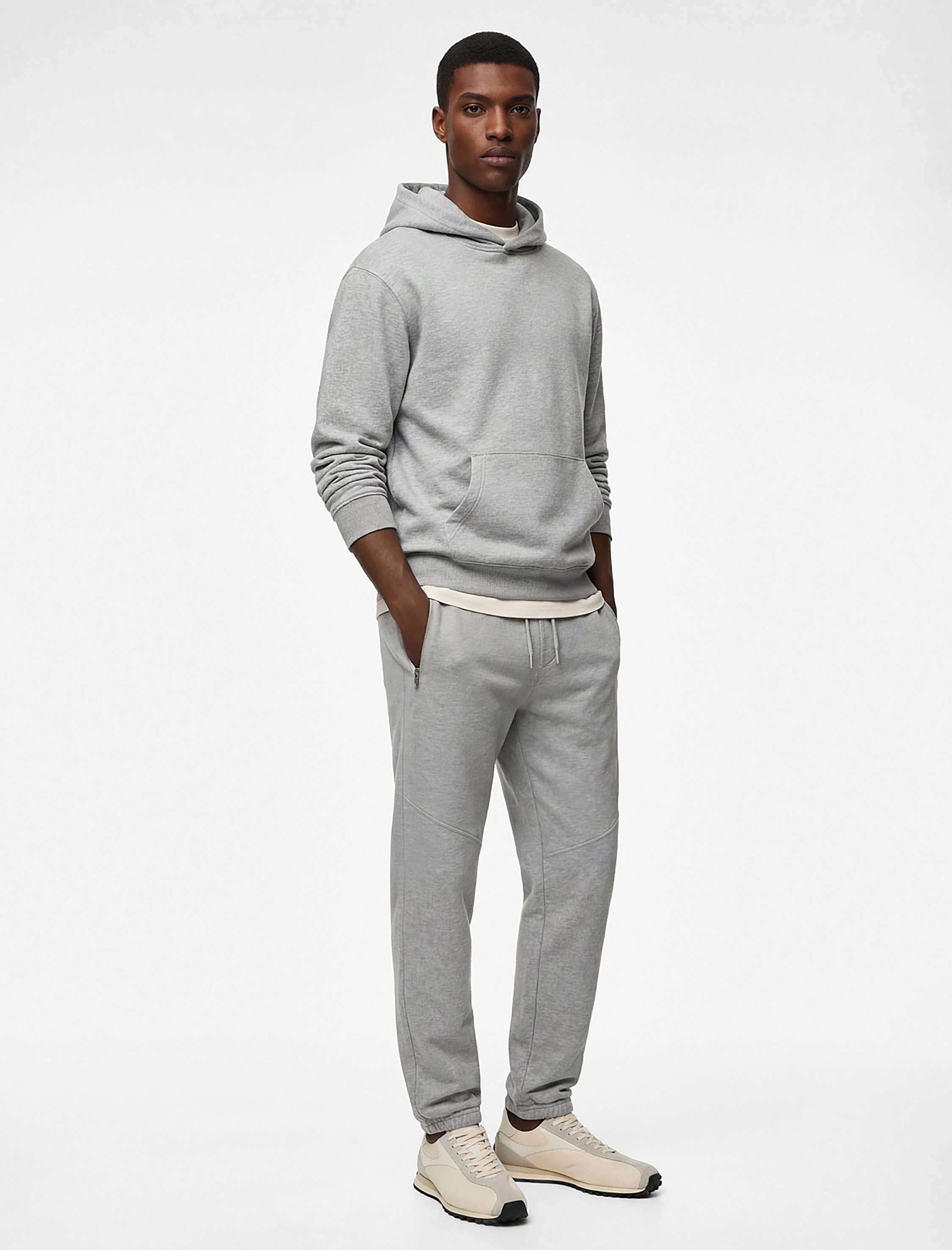   Beli Bağcıklı Fermuarlı Cepli Şardonlu Jogger Eşofman Altı