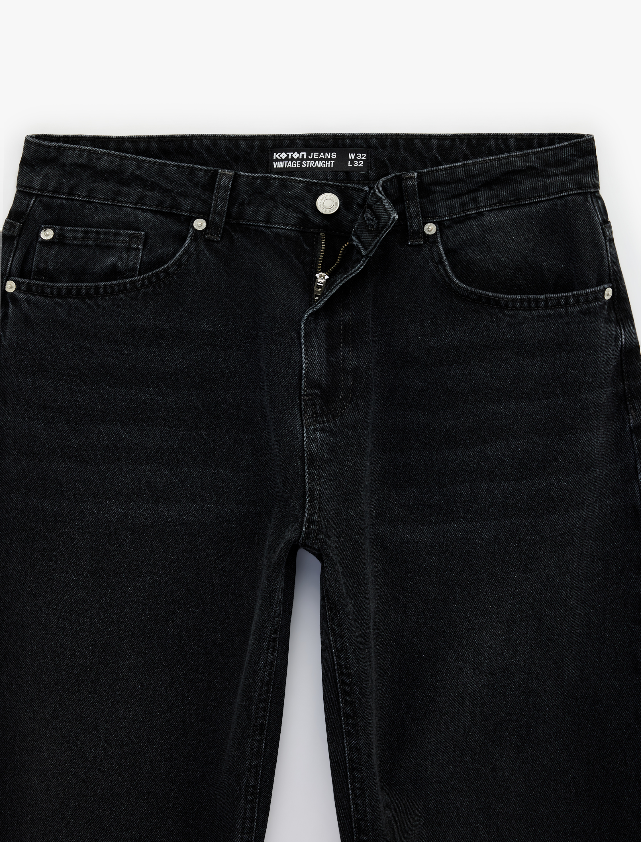   Pamuklu Normal Bel Vintage Straight Fit Jean Pantolon