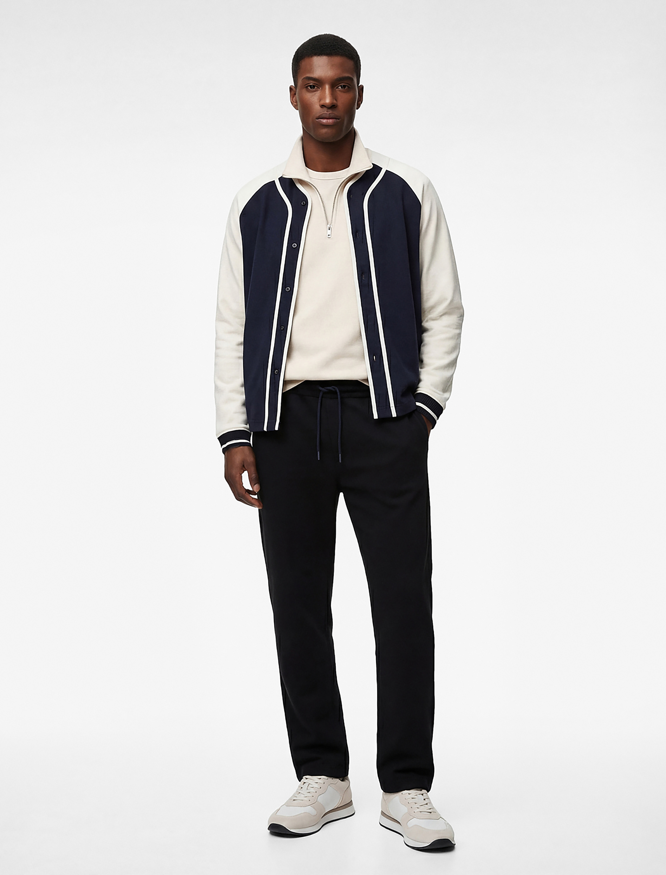   Cepli Regular Fit Beli Bağcıklı Eşofman Altı