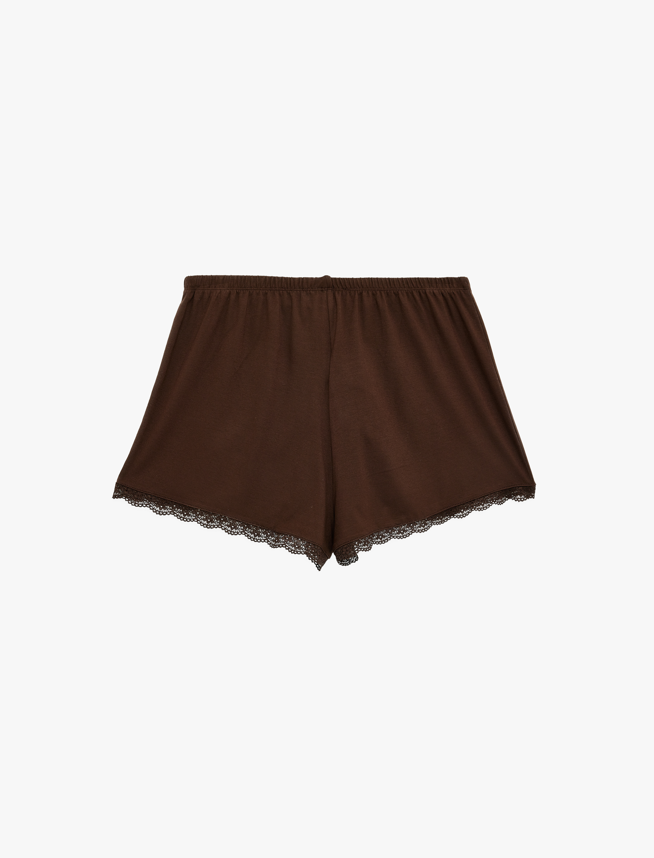   Dantel Detaylı  Rahat Kalıp Şort Viskon Pijama Altı