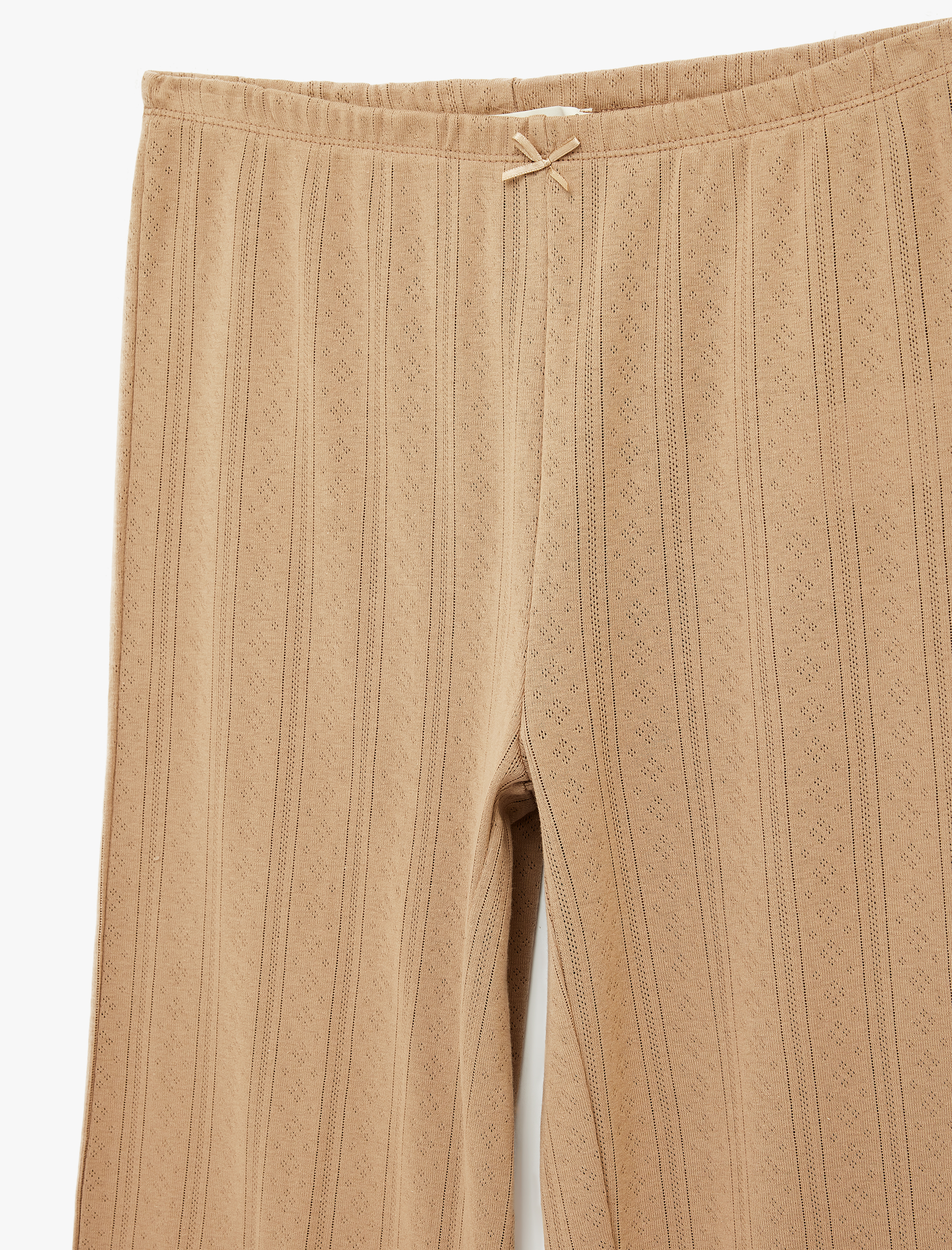   Pamuklu Slim Fit Beli Bağcıklı Pijama Altı