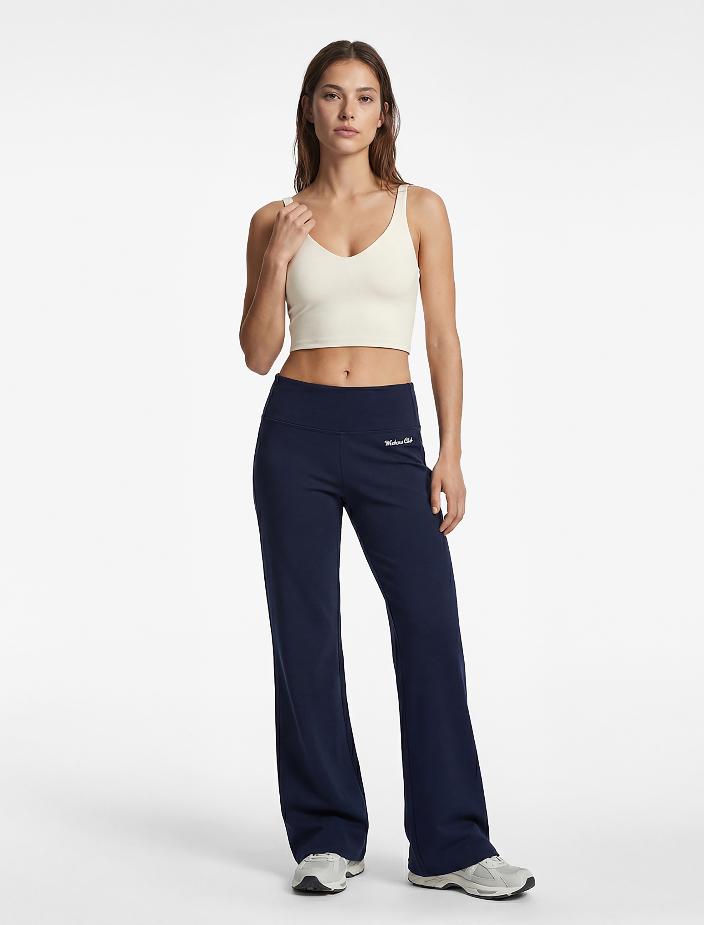   Yüksek Bel Baskılı İspanyol Paça Spor Tayt