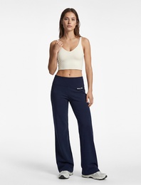 Yüksek Bel Baskılı İspanyol Paça Spor Tayt