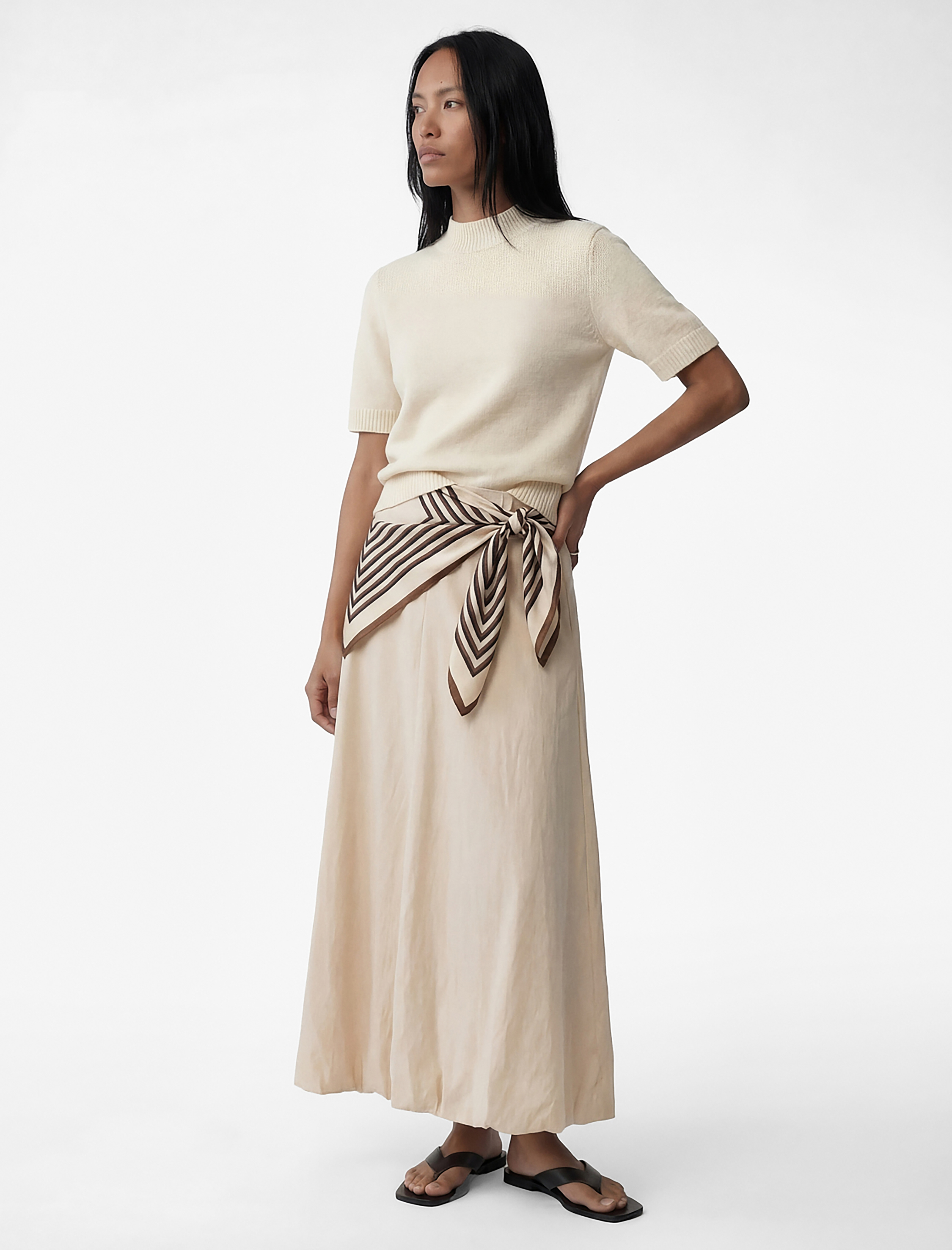   Regular Fit Kısa Kollu Dik Yaka Triko Kazak