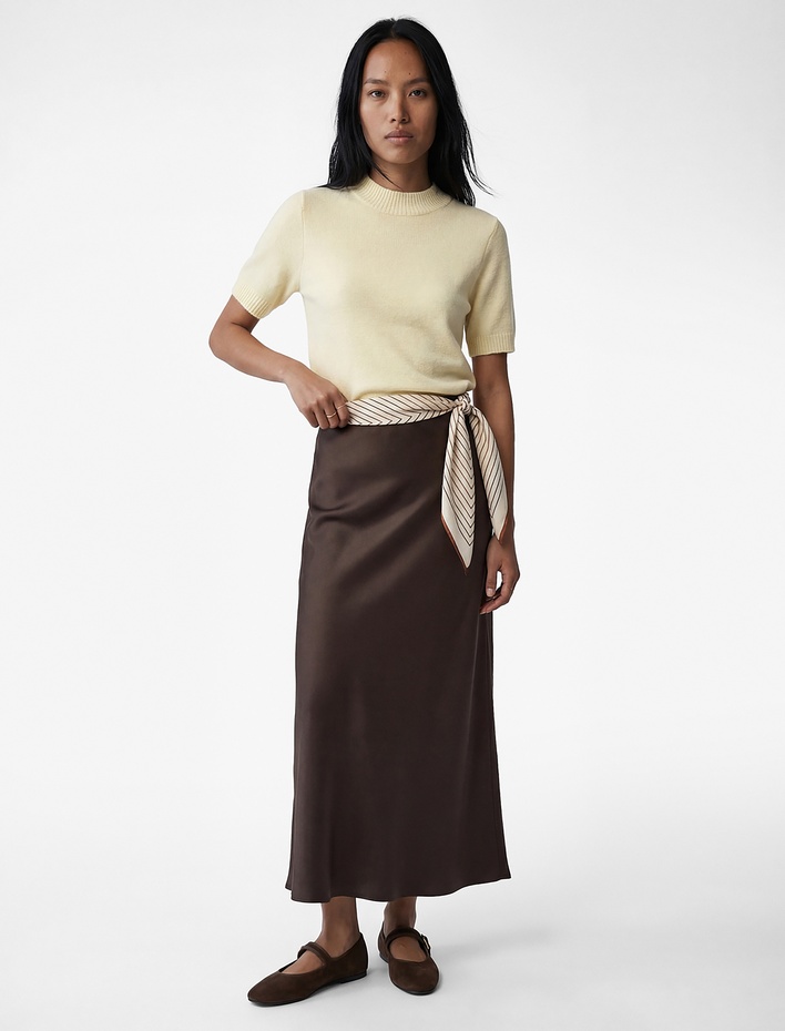  Regular Fit Kısa Kollu Dik Yaka Triko Kazak