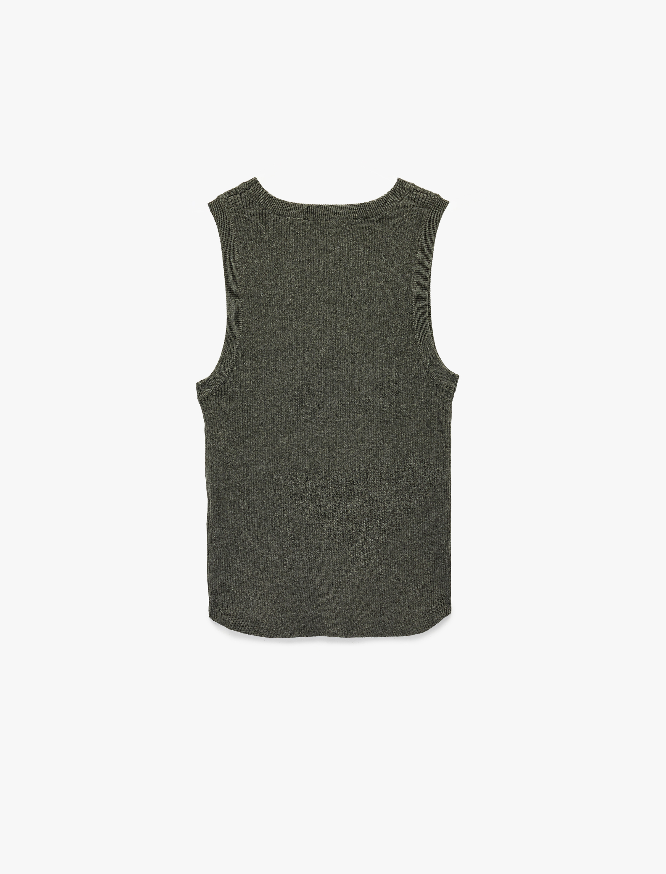   Viskon Karışımlı Bisiklet Yaka Triko Atlet