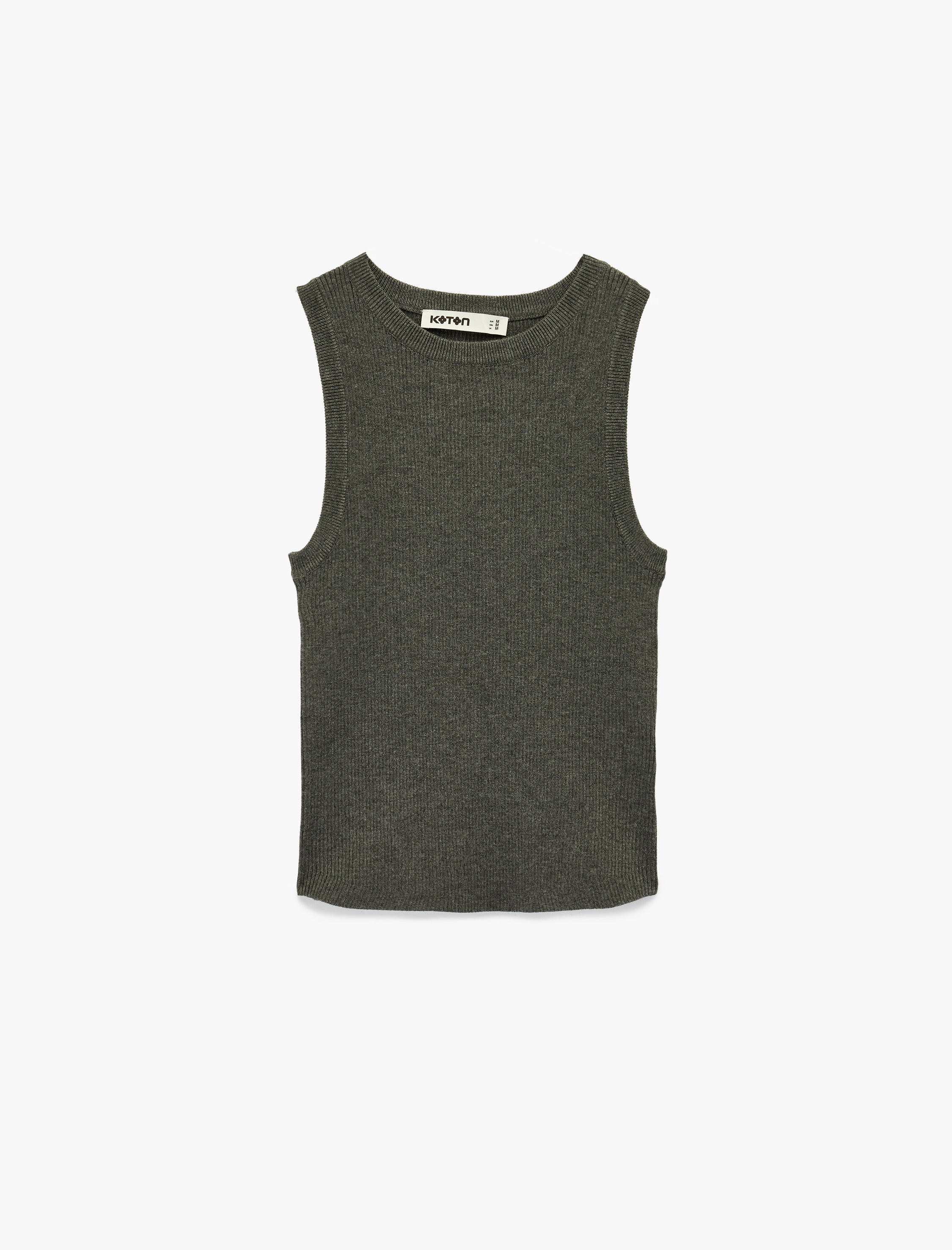   Viskon Karışımlı Bisiklet Yaka Triko Atlet