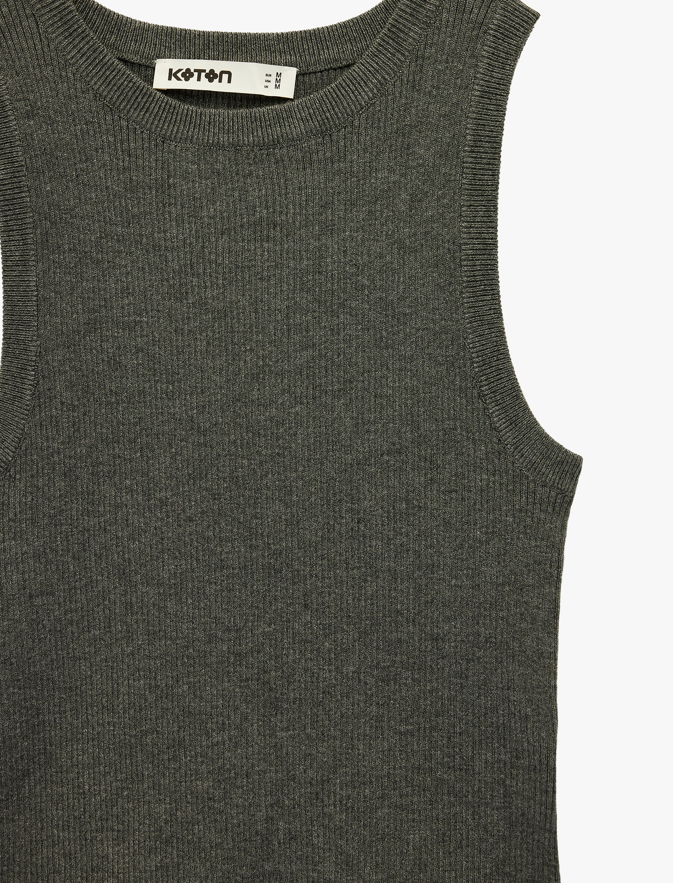   Viskon Karışımlı Bisiklet Yaka Triko Atlet