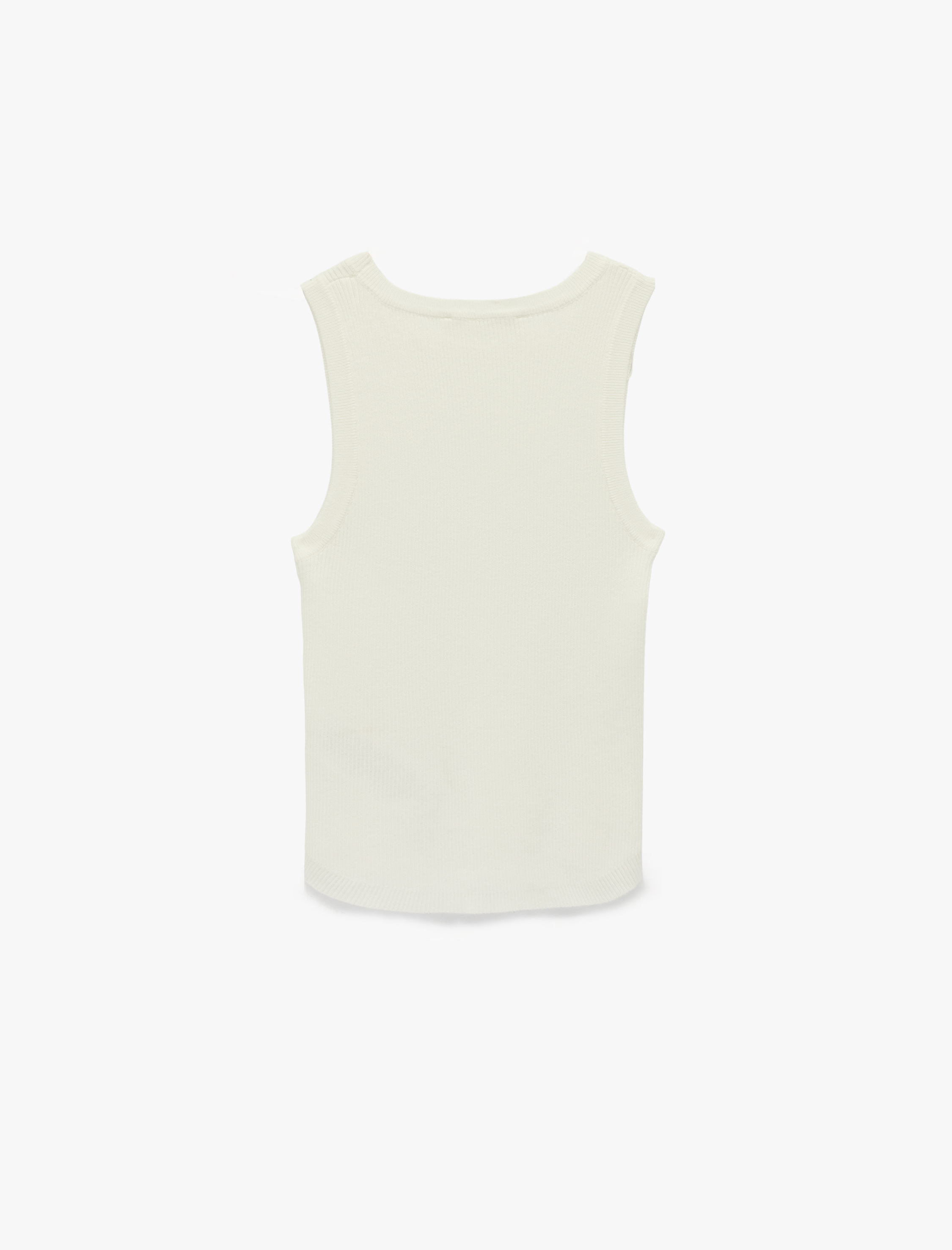   Viskon Karışımlı Bisiklet Yaka Triko Atlet