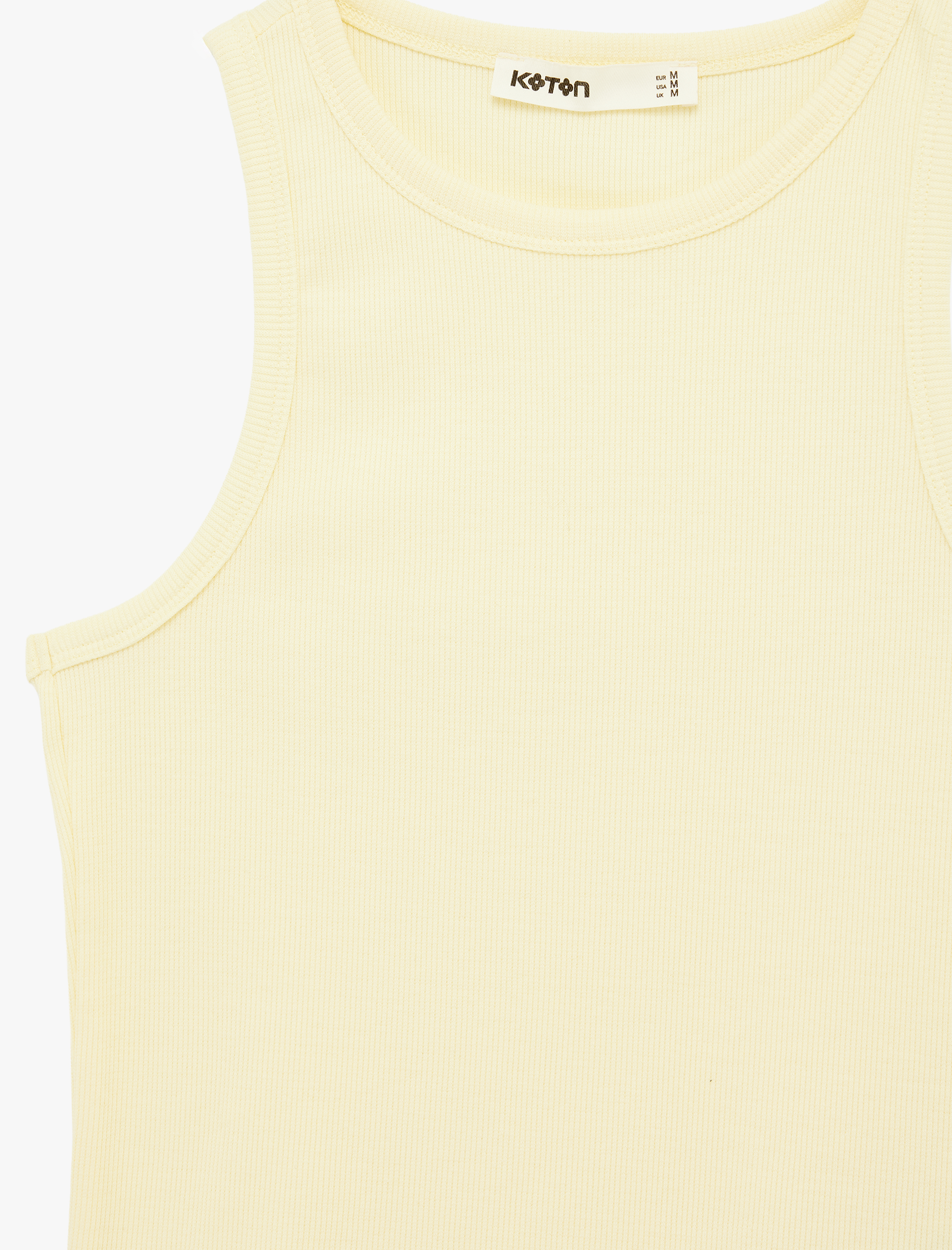   Slim Fit Pamuklu Halter Yaka Fitilli Atlet