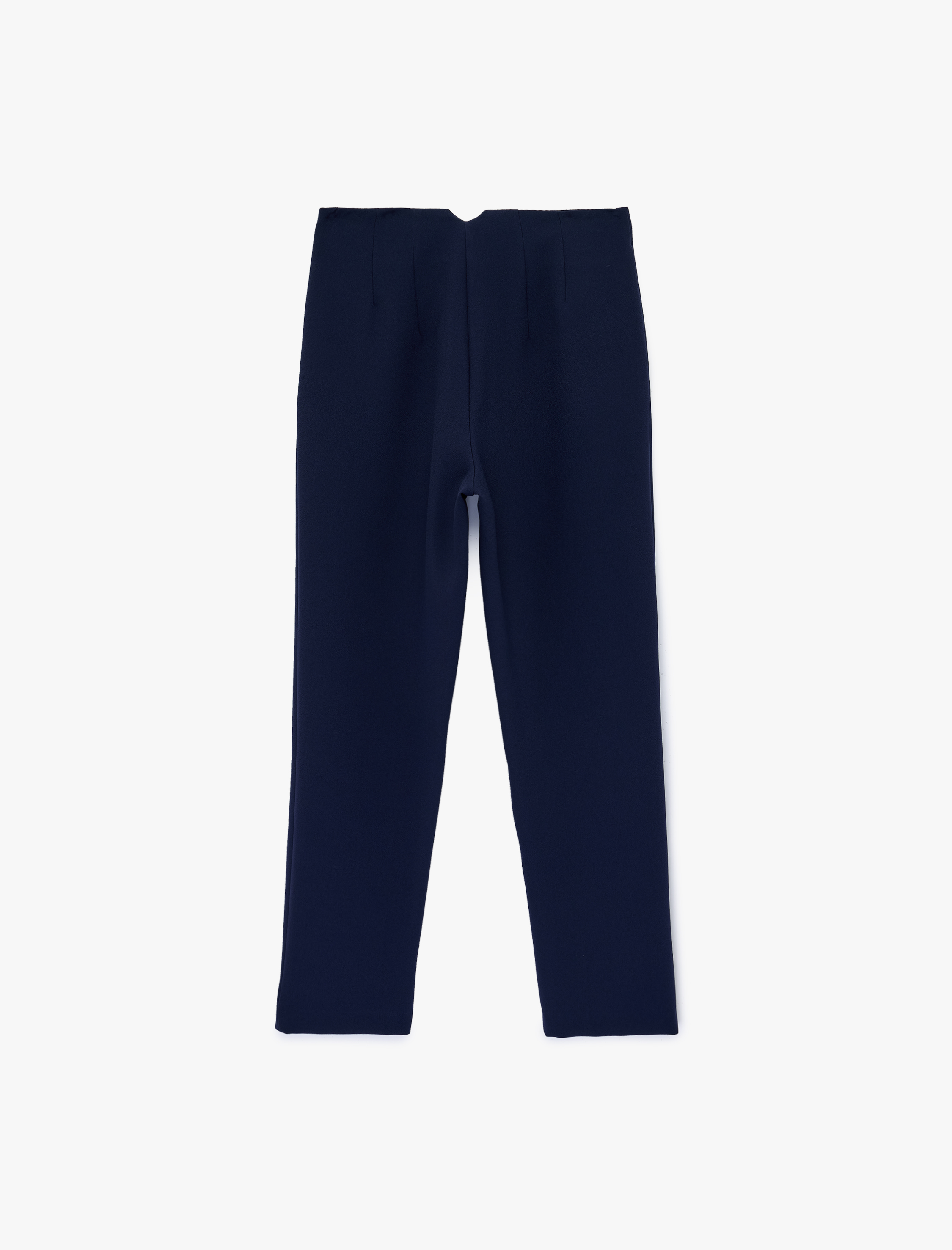   Yüksek Bel Cepli Cigarette Kumaş Pantolon