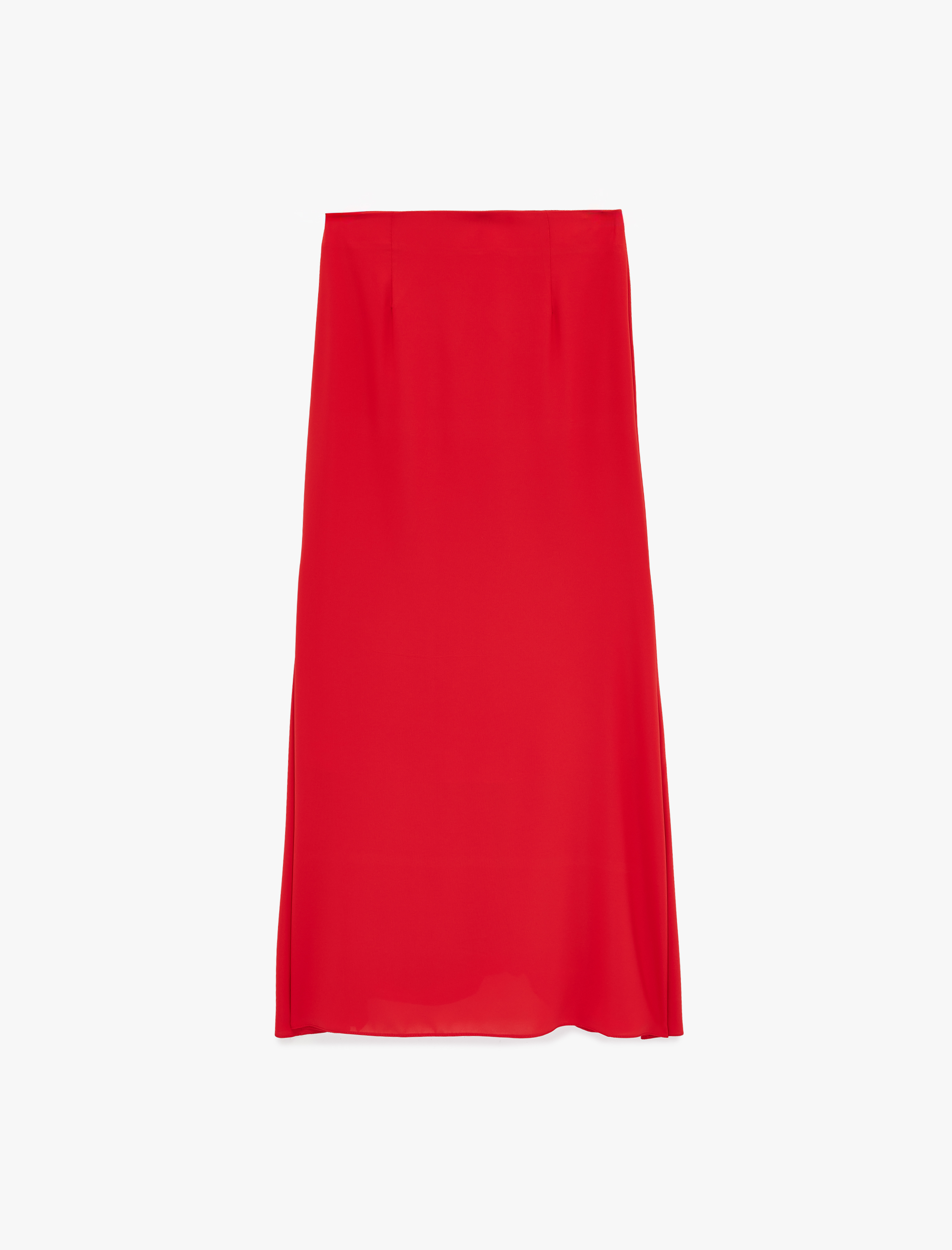   Balık Kesim Saten Uzun Etek