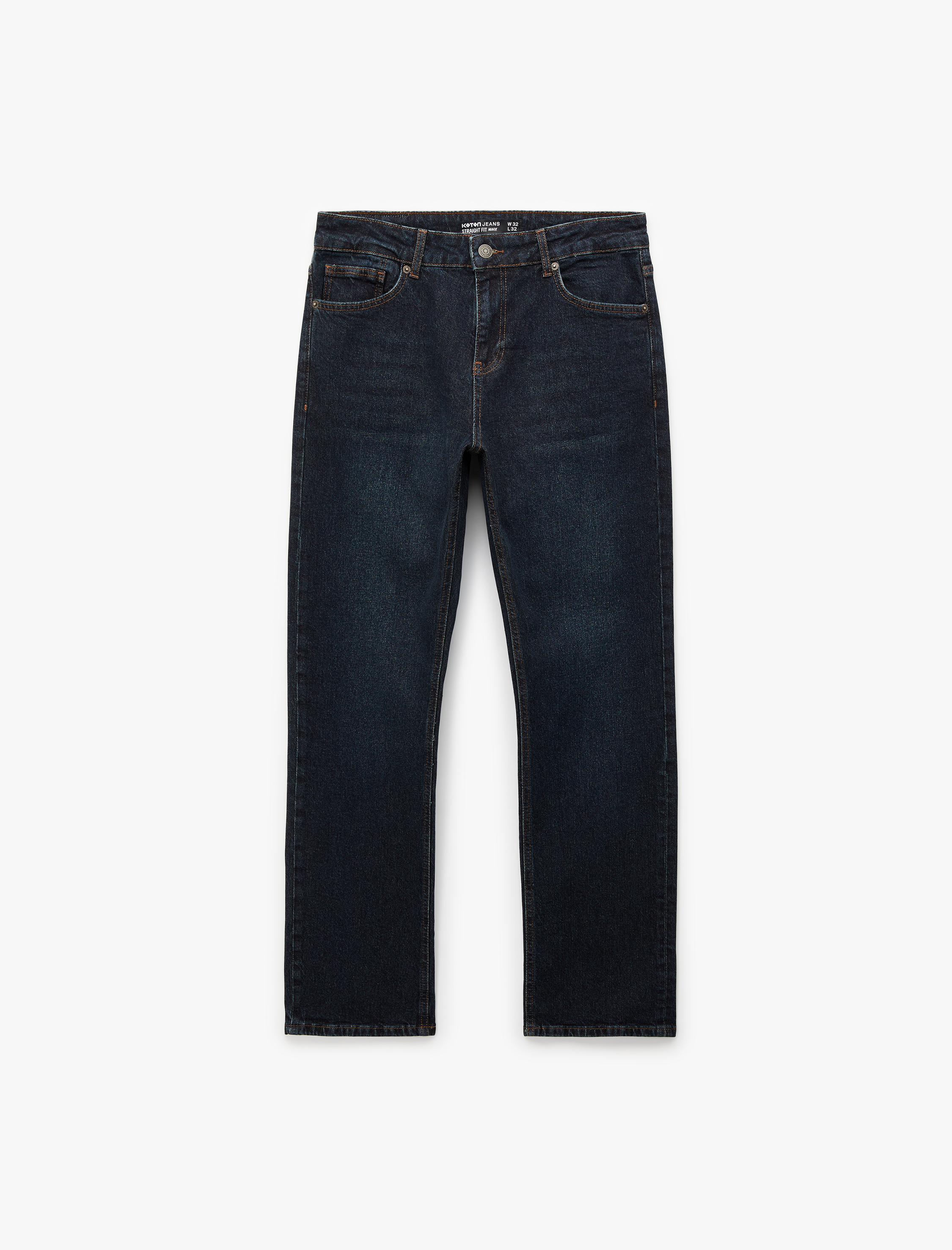   Normal Bel Cepli Pamuklu Straight Fit Jean Pantolon - Mark Jean