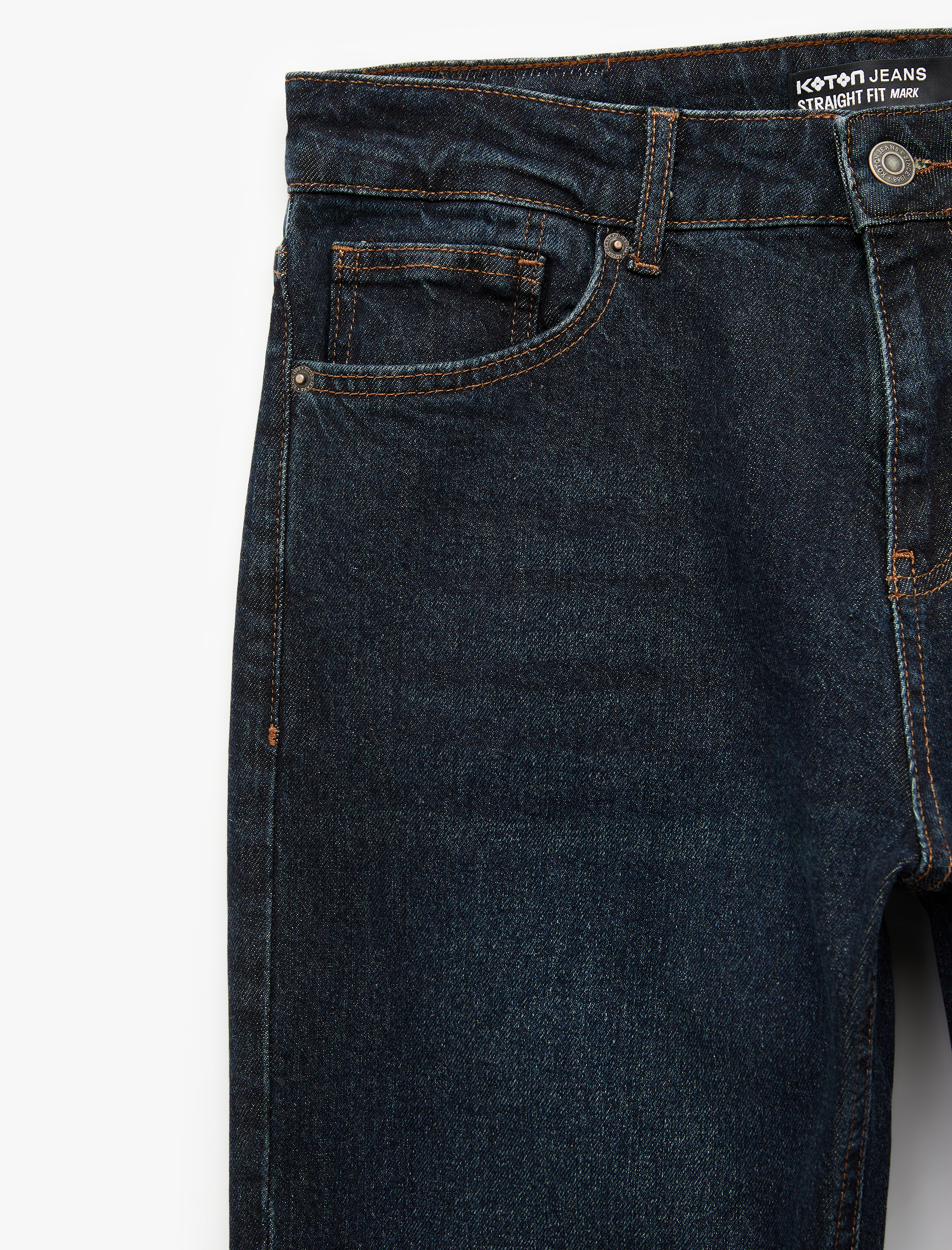   Normal Bel Cepli Pamuklu Straight Fit Jean Pantolon - Mark Jean